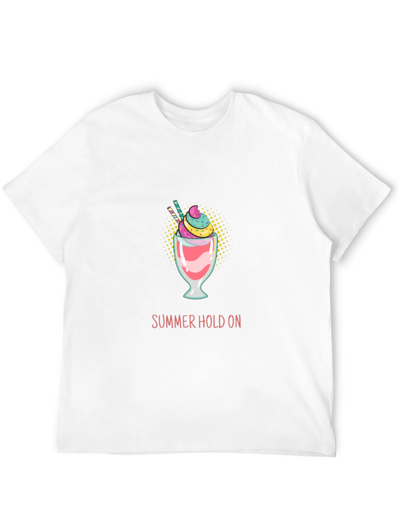 Summer Hold On Graphic Tee - Trendy Black T-Shirt