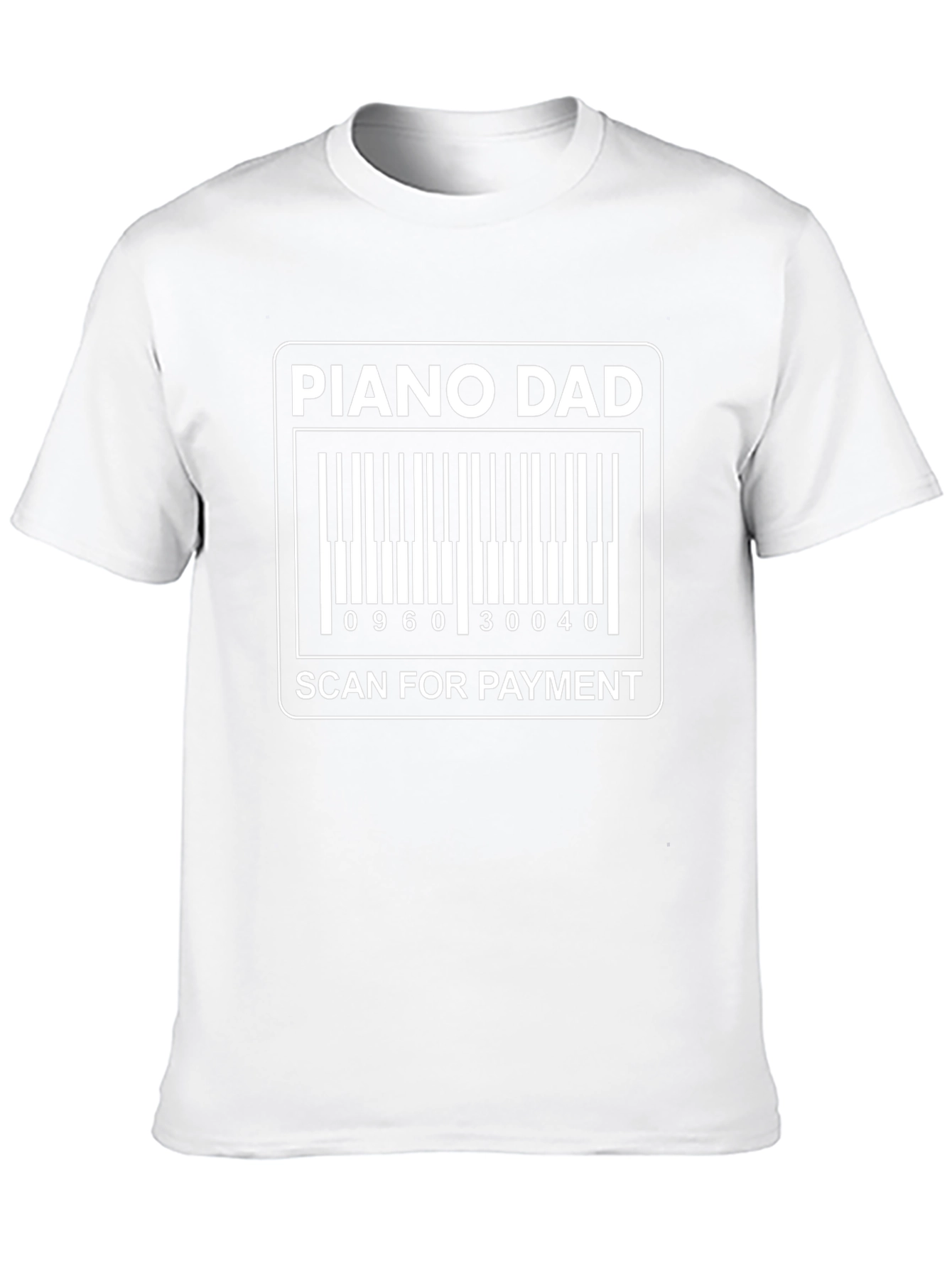 Piano Dad Barcode T-Shirt - Scan for Payment