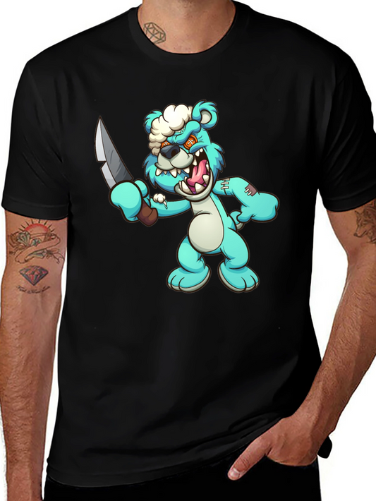 Zombie Bear T-Shirt - Spooky Cute Cartoon