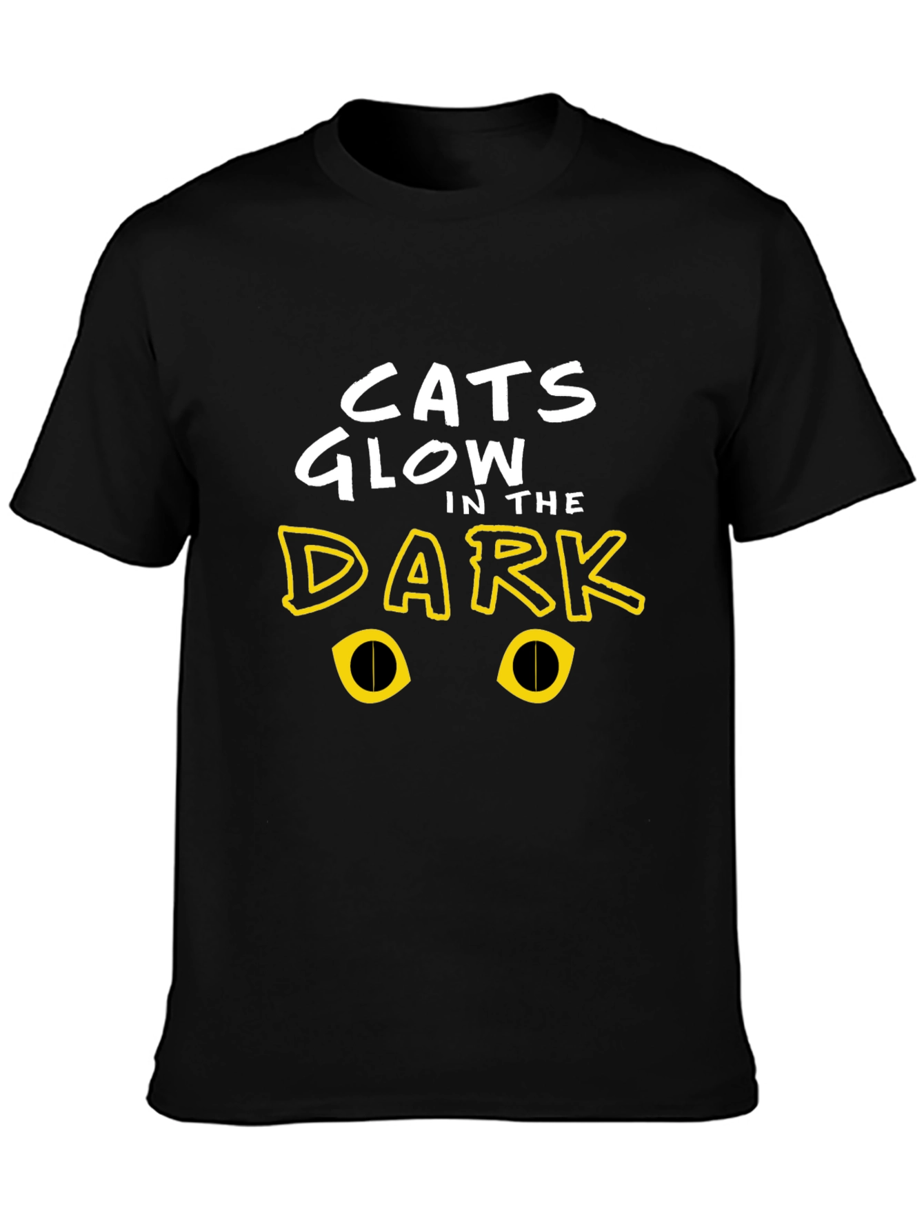Cats Glow in the Dark Funny Graphic Tee