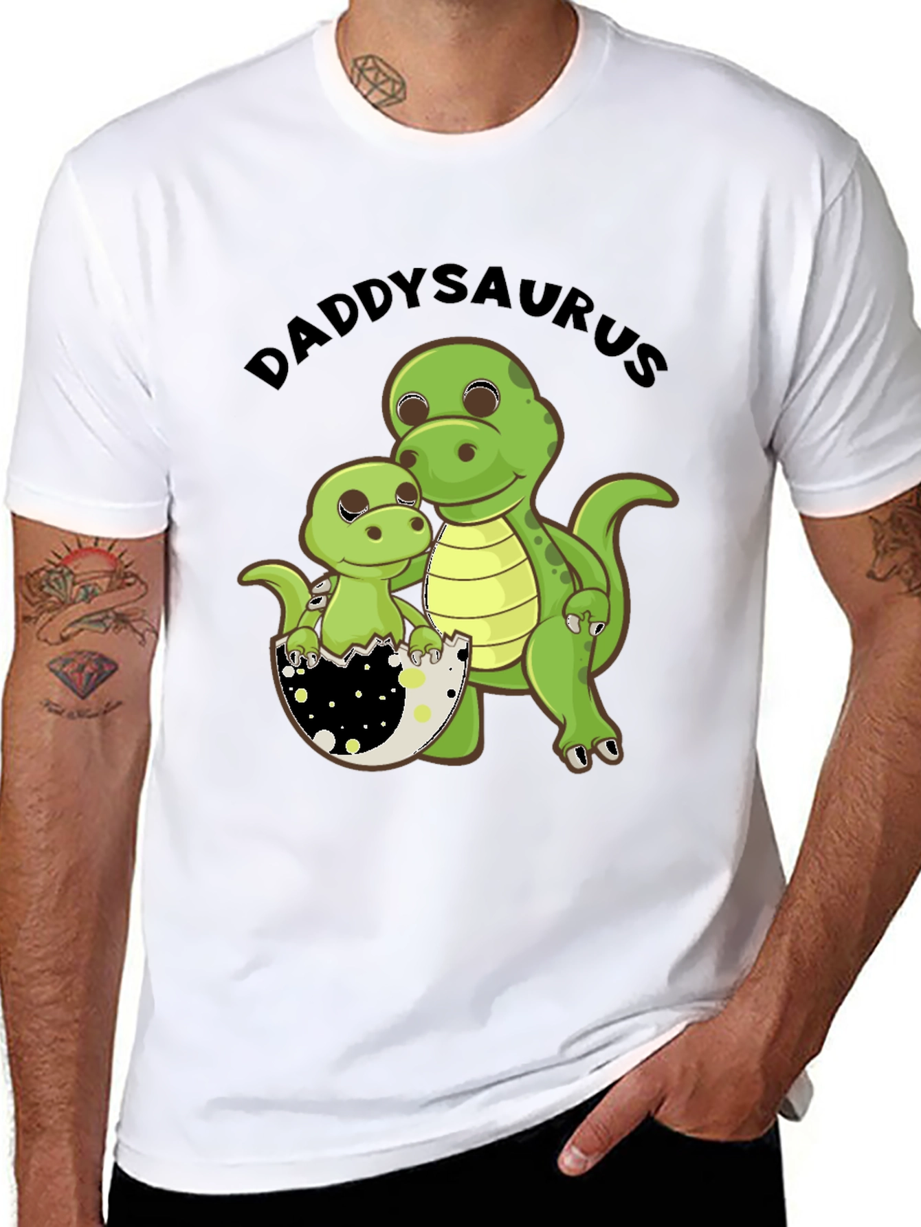 Daddysaurus T-Shirt - Fathers Day Dinosaur Tee