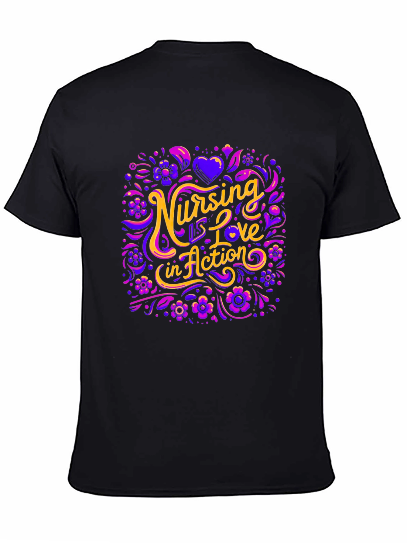 Nursing is Love in Action Graphic Tee