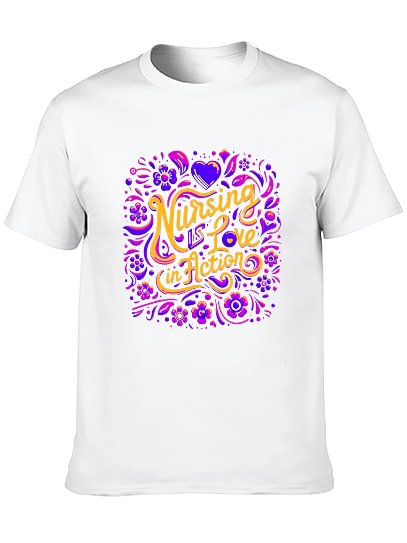 Nursing is Love in Action Graphic Tee