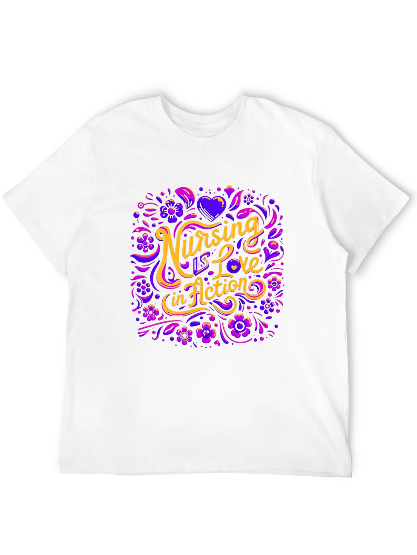 Nursing is Love in Action Graphic Tee