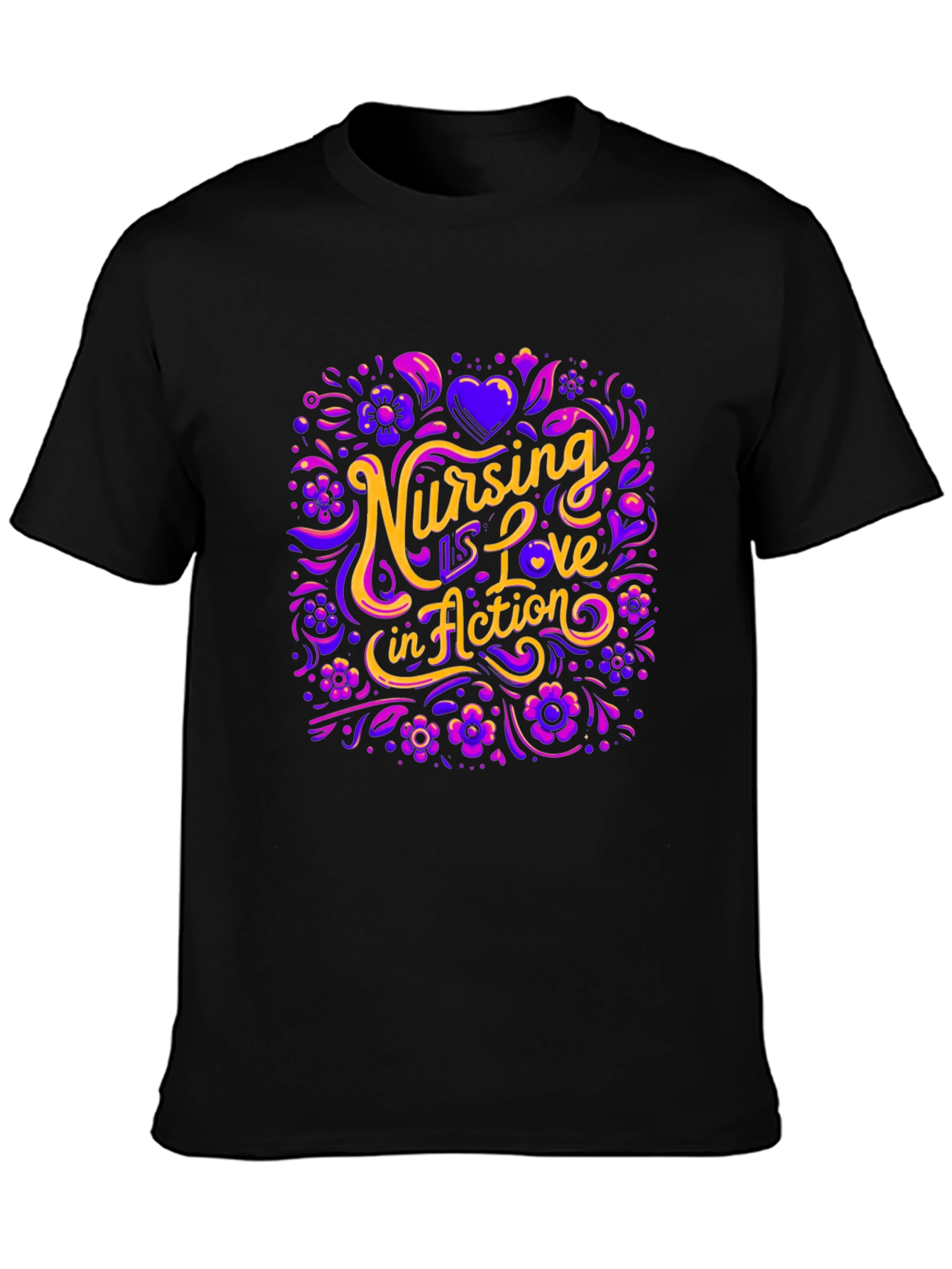 Nursing is Love in Action Graphic Tee
