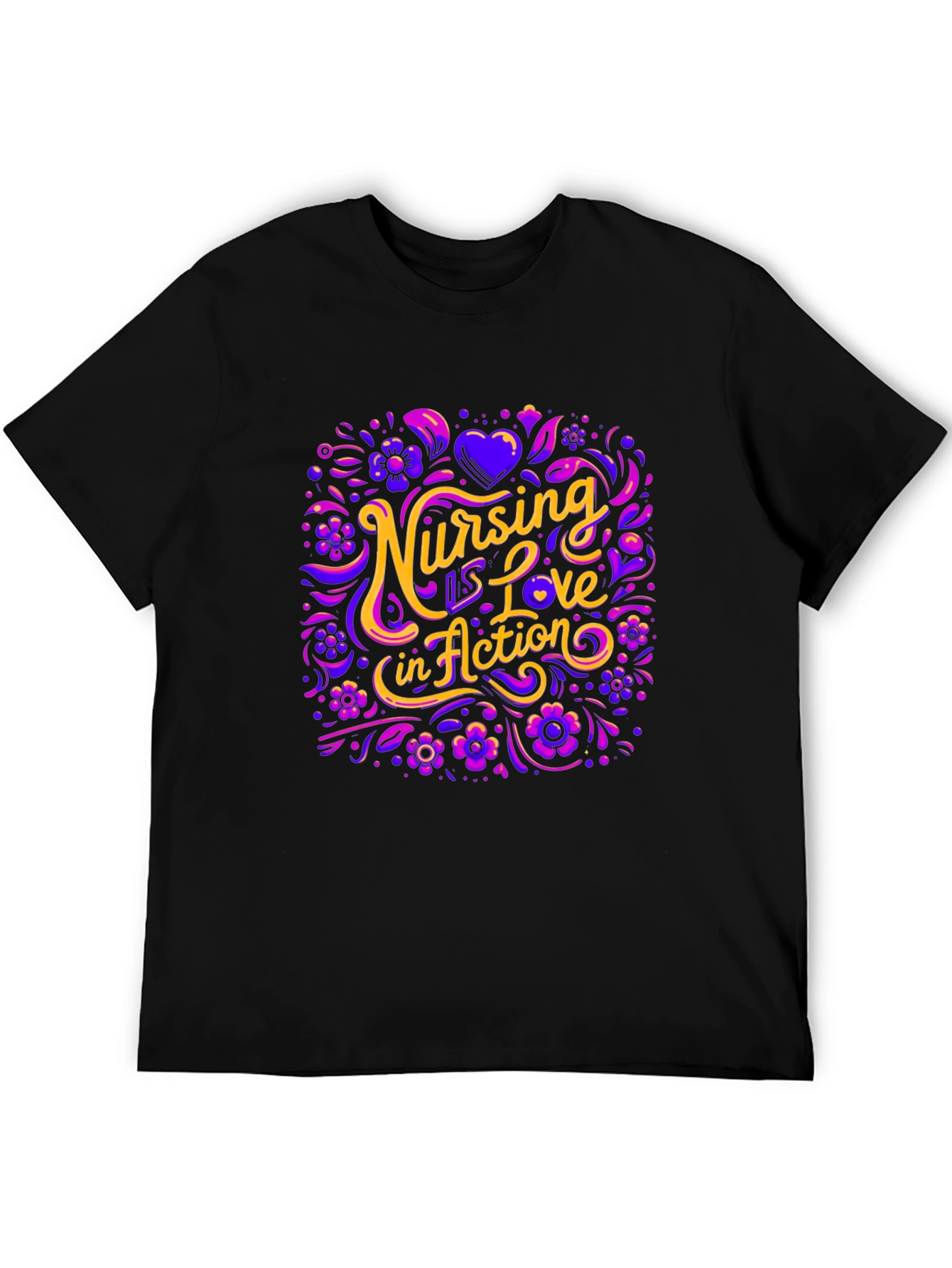 Nursing is Love in Action Graphic Tee