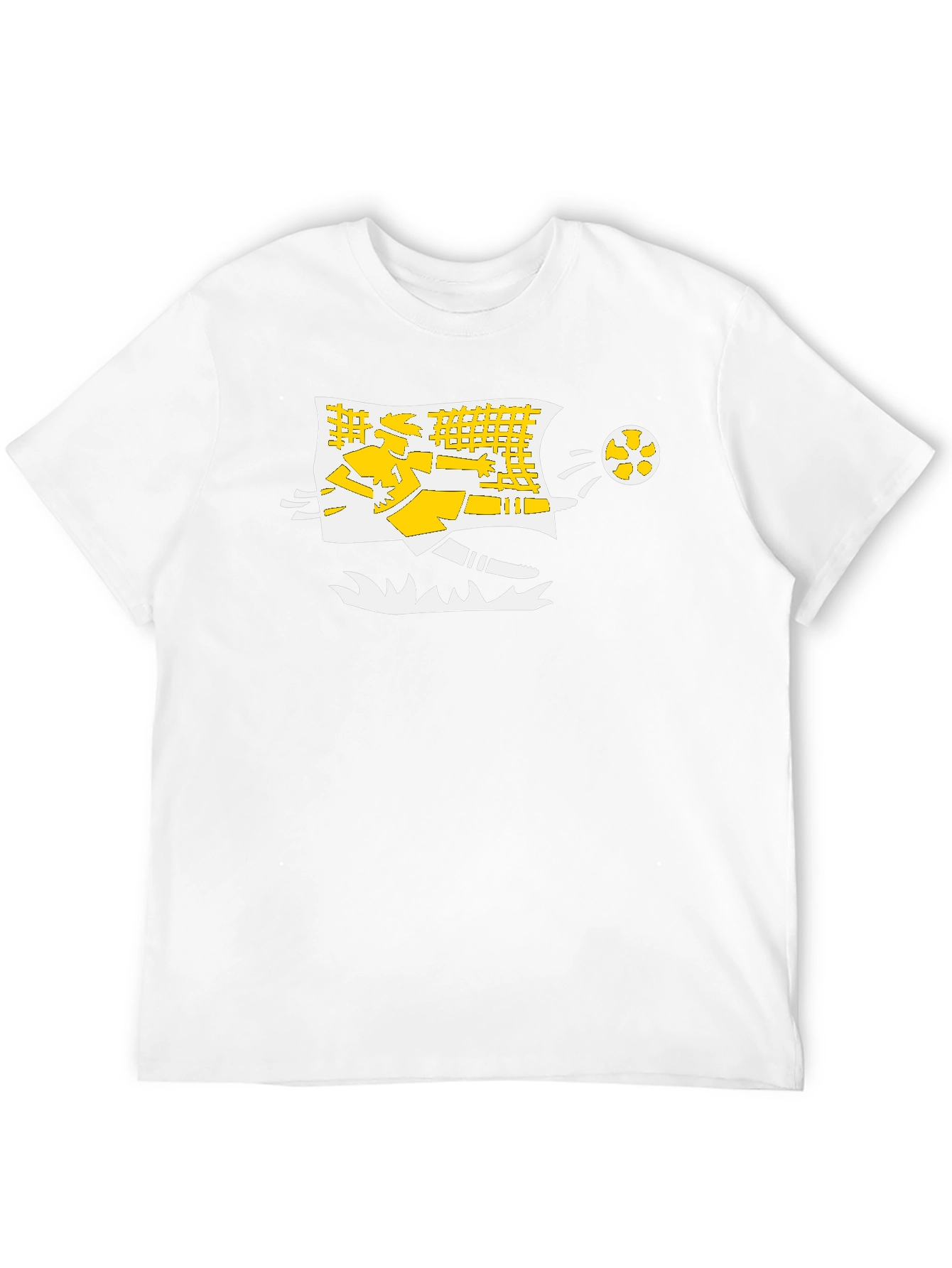 Soccer Kick T-Shirt - Black Cotton Graphic Tee