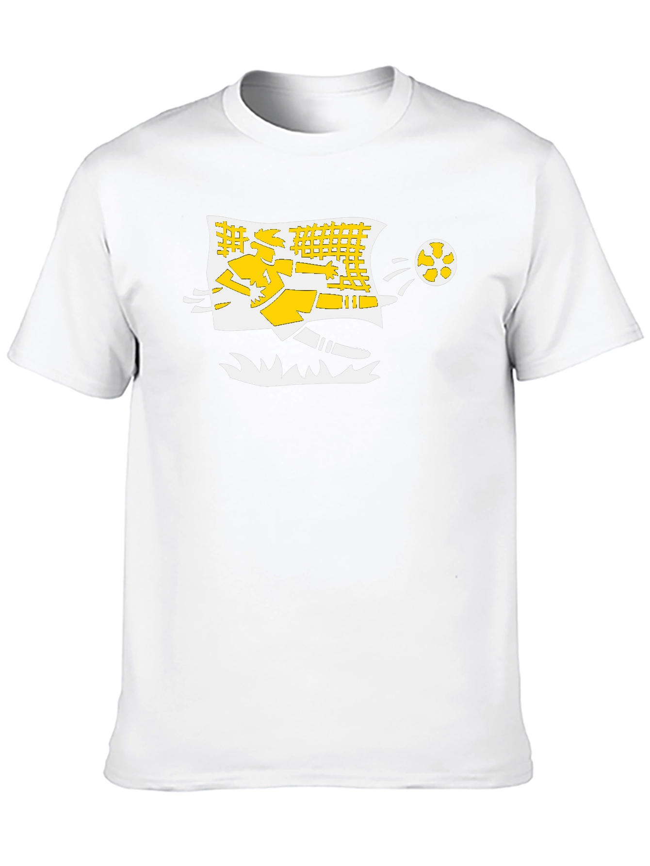 Soccer Kick T-Shirt - Black Cotton Graphic Tee