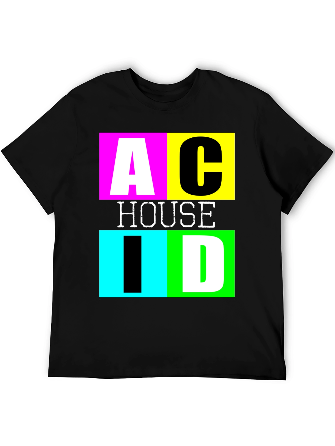 Acid House Graphic Tee - Retro Rave Style Shirt