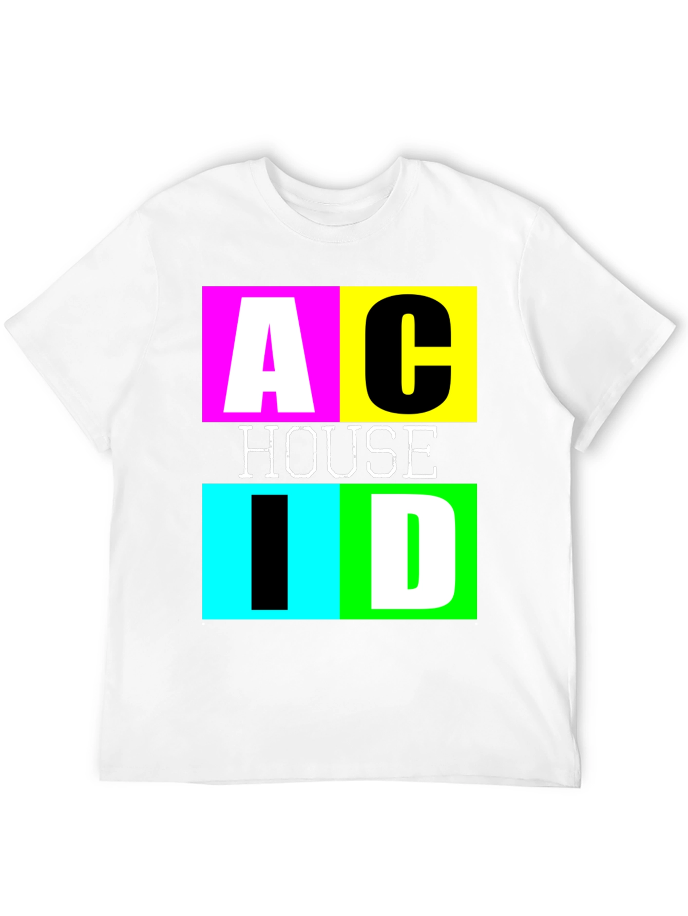 Acid House Graphic Tee - Retro Rave Style Shirt