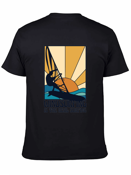 Windsurfing is Real Surfing Graphic T-Shirt
