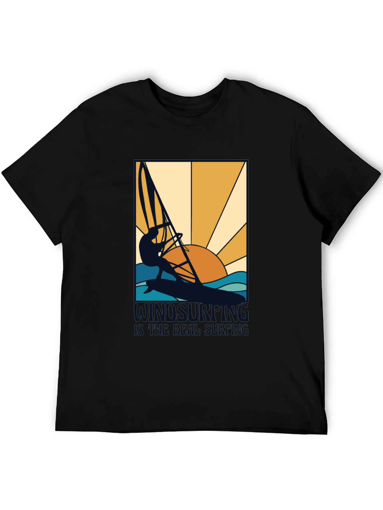 Windsurfing is Real Surfing Graphic T-Shirt
