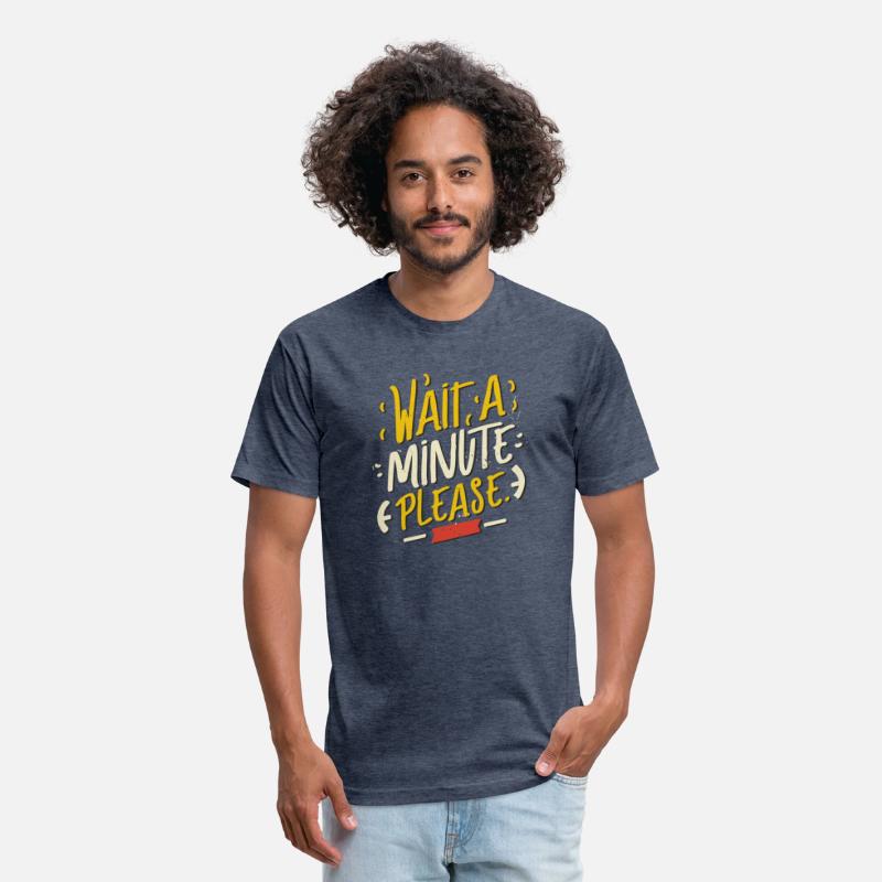Wait a minute please typography