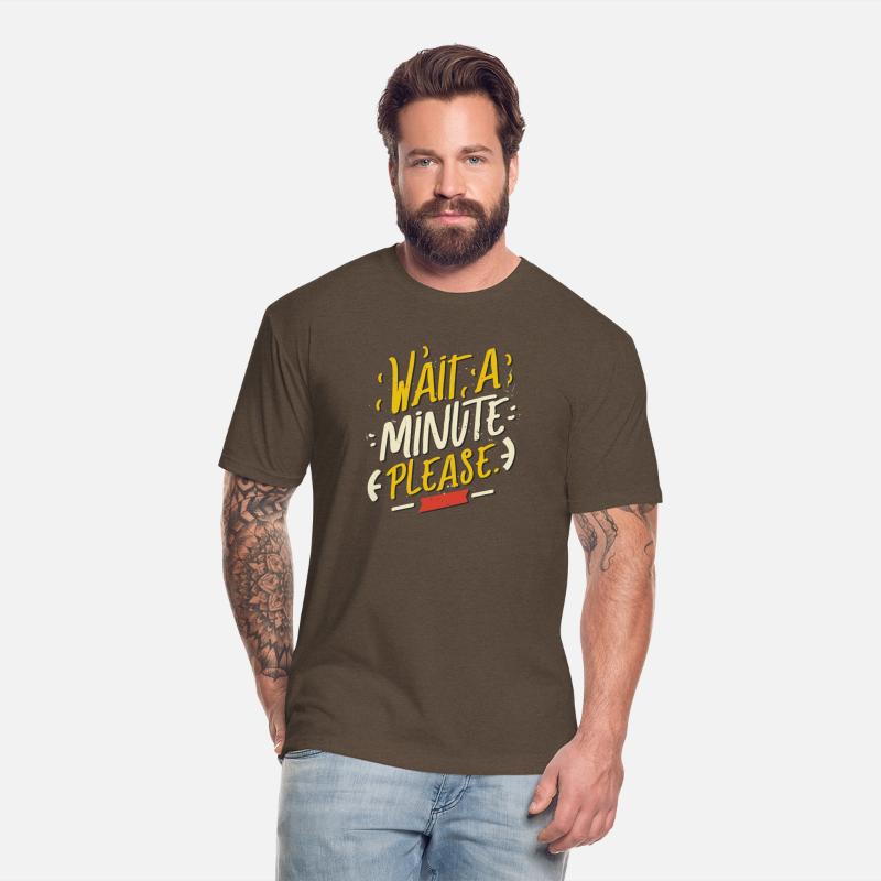 Wait a minute please typography