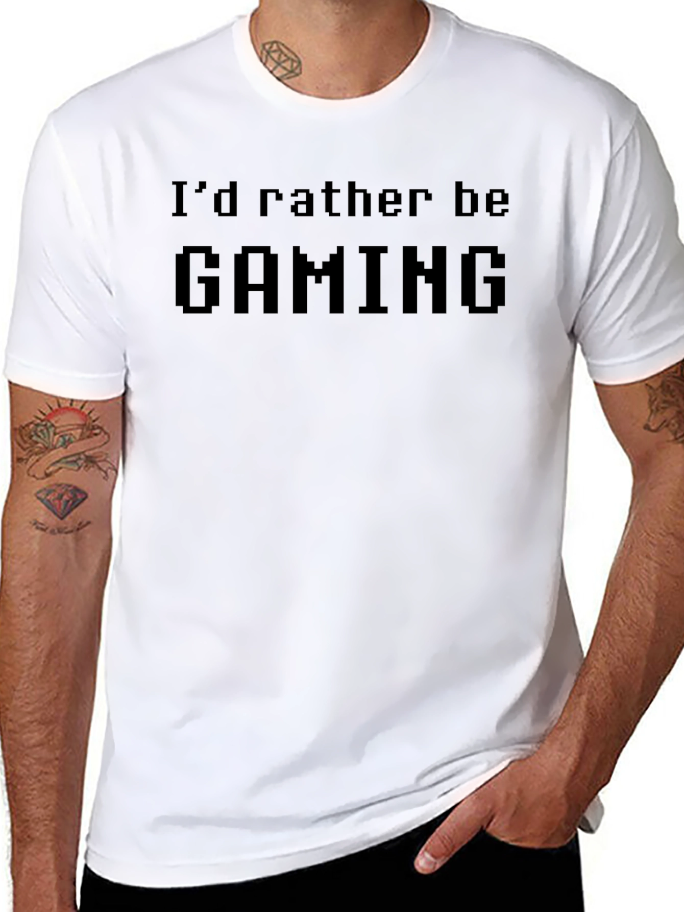 Id Rather Be Gaming T-Shirt - Black