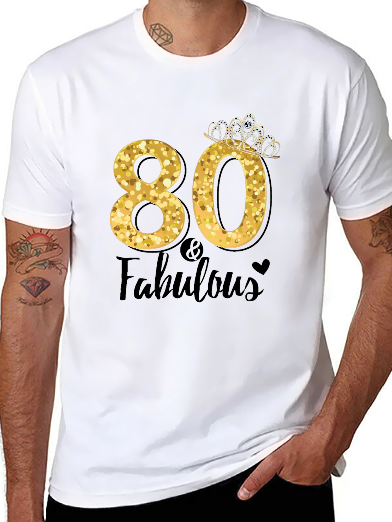 80 & Fabulous Birthday T-Shirt