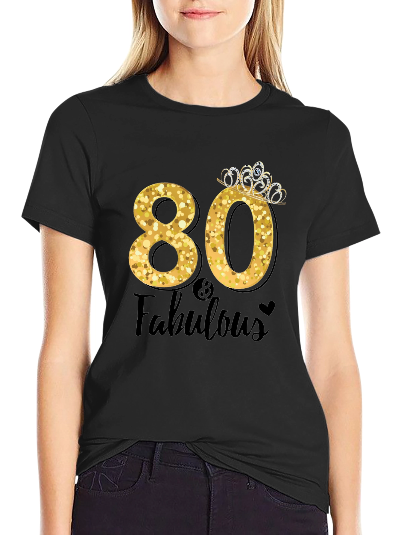 80 & Fabulous Birthday T-Shirt