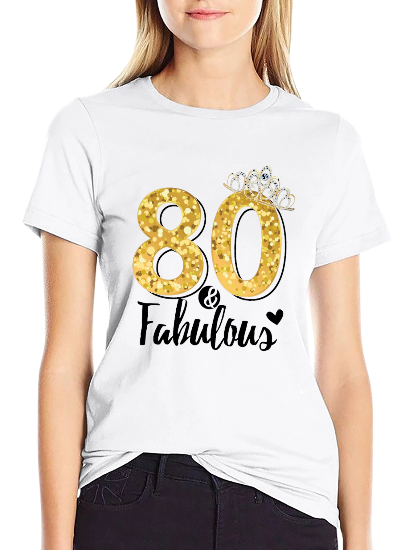 80 & Fabulous Birthday T-Shirt
