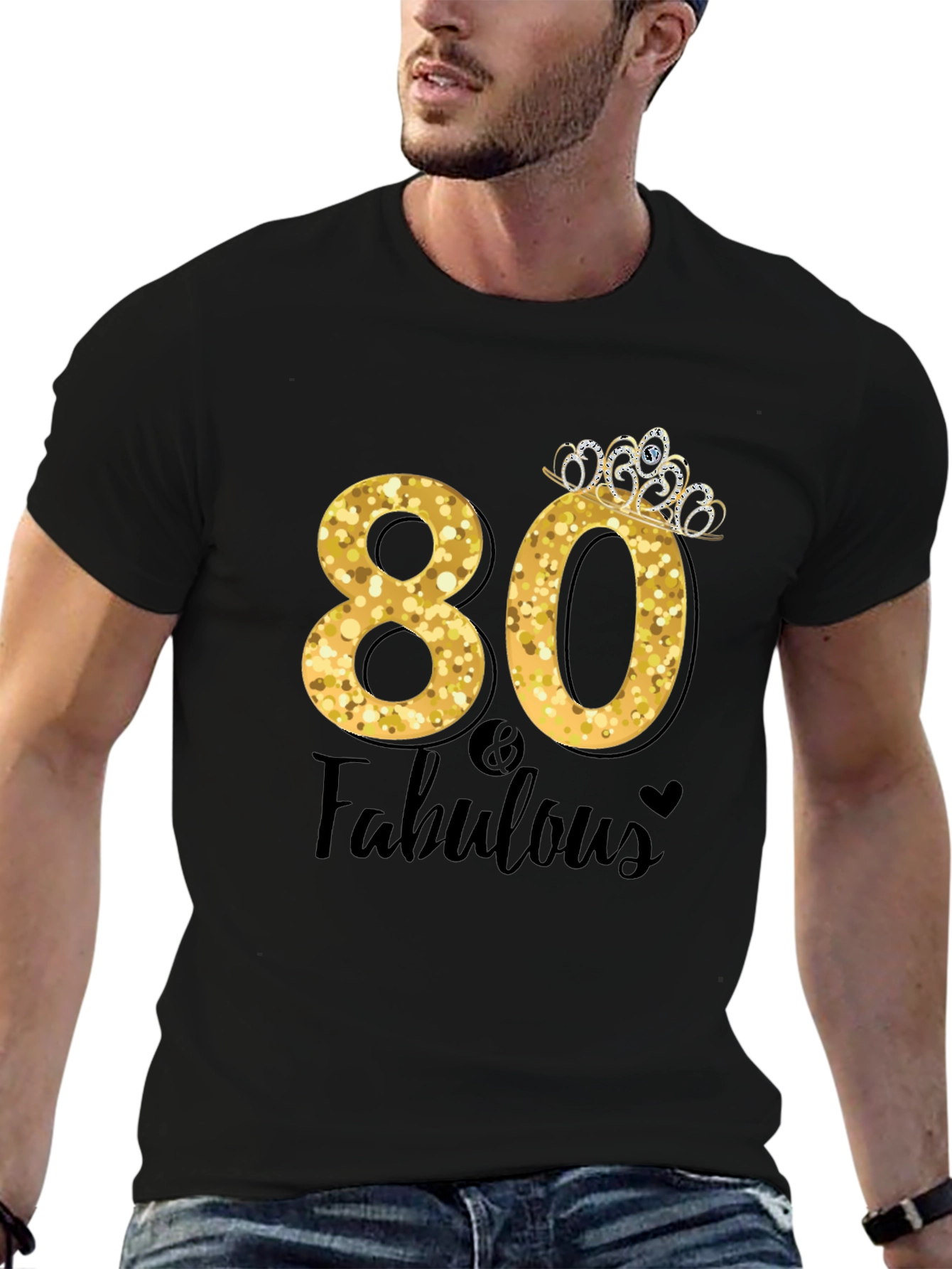 80 & Fabulous Birthday T-Shirt