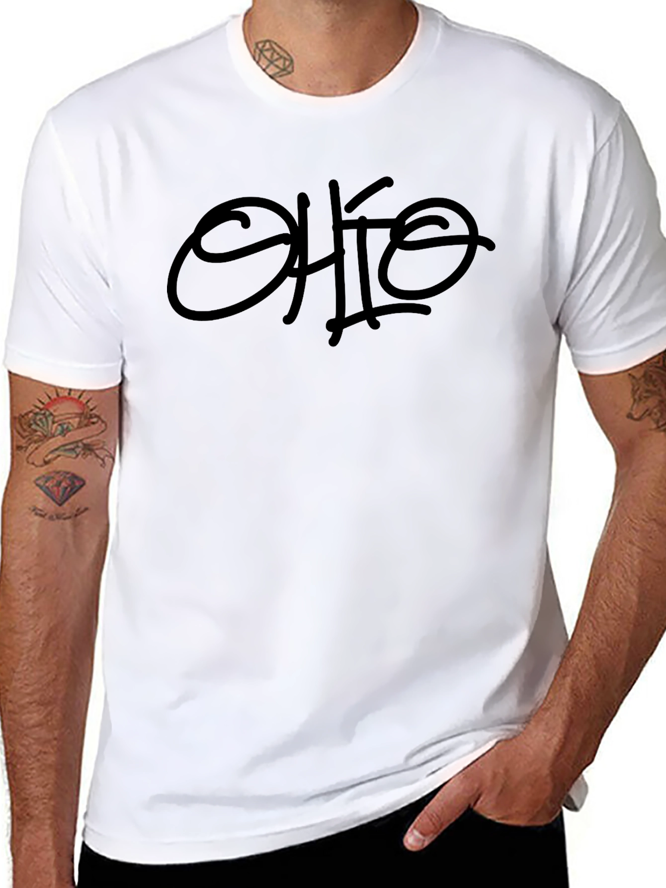 Ohio Graphic Print Crewneck T-Shirt