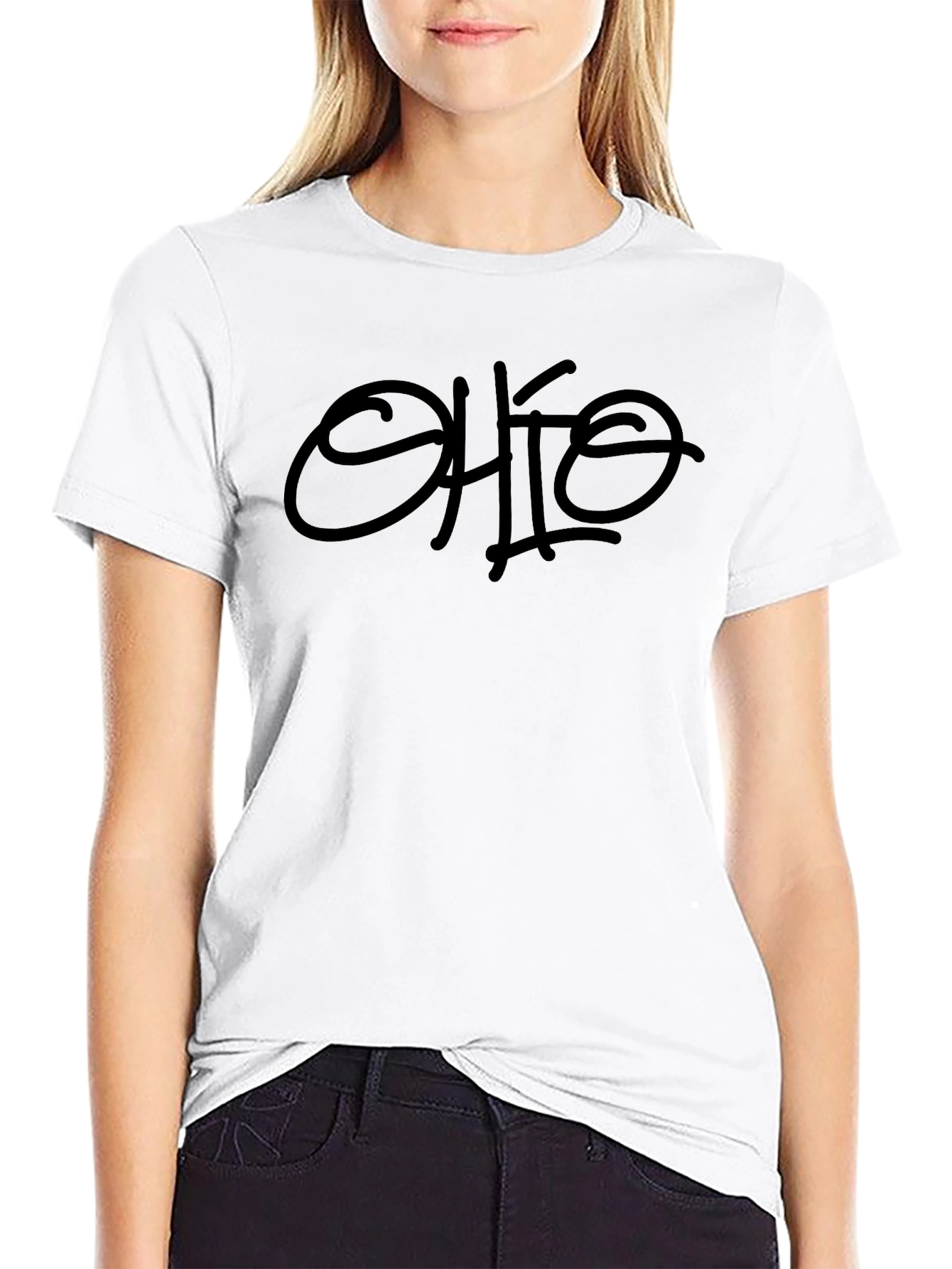 Ohio Graphic Print Crewneck T-Shirt
