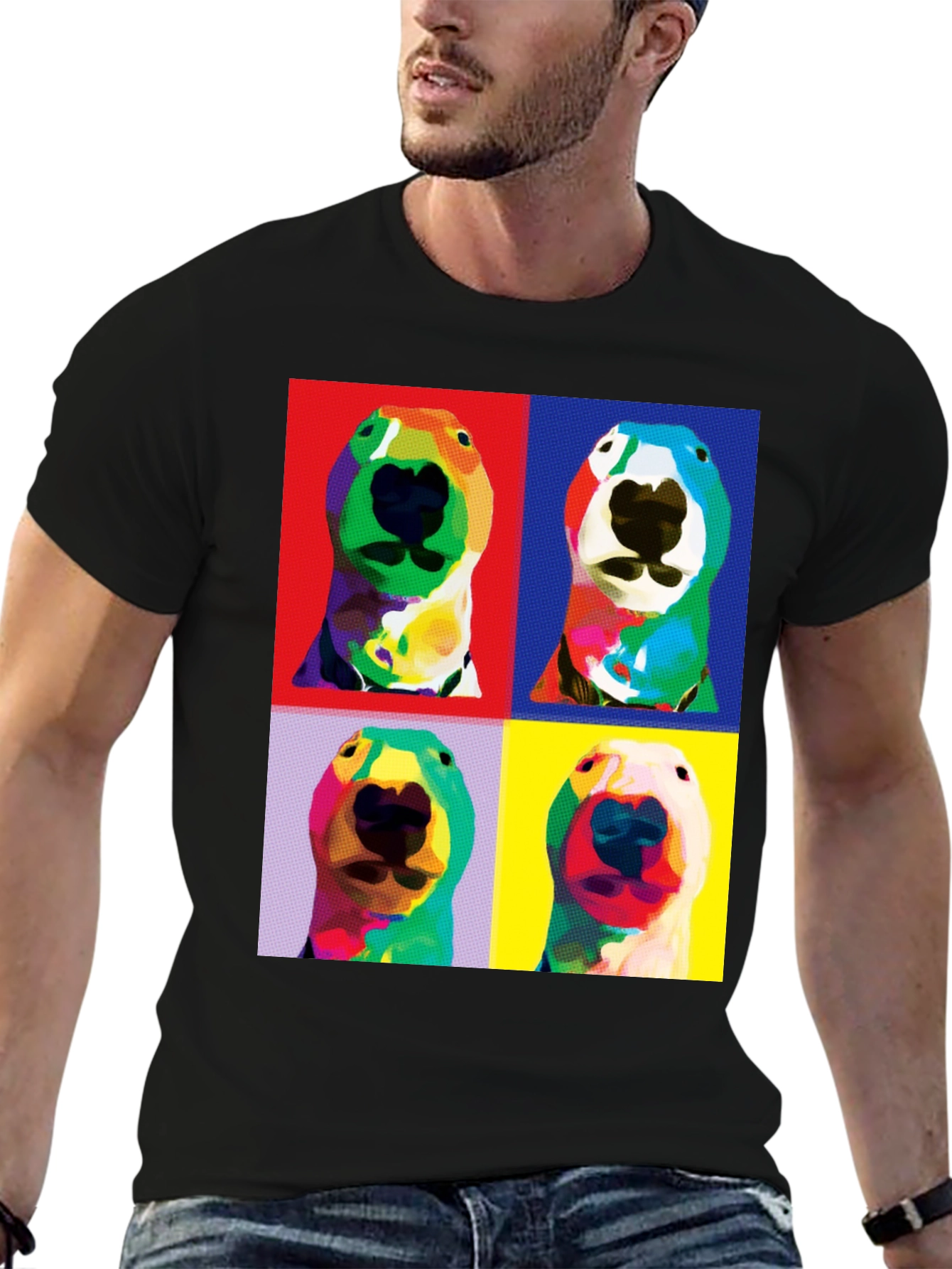 Pop Art Dog Portrait T-Shirt
