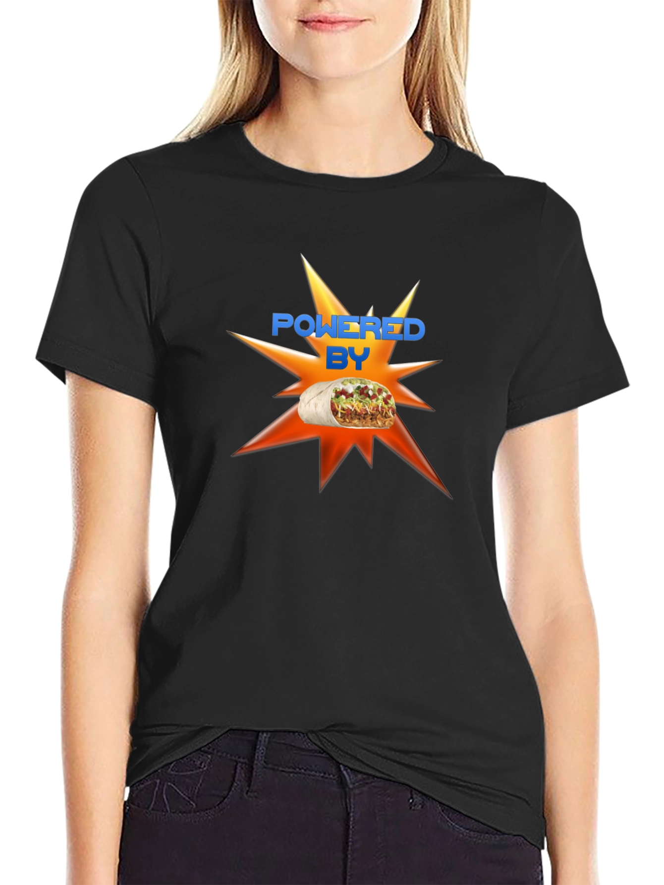 Powered by Burrito Graphic T-Shirt