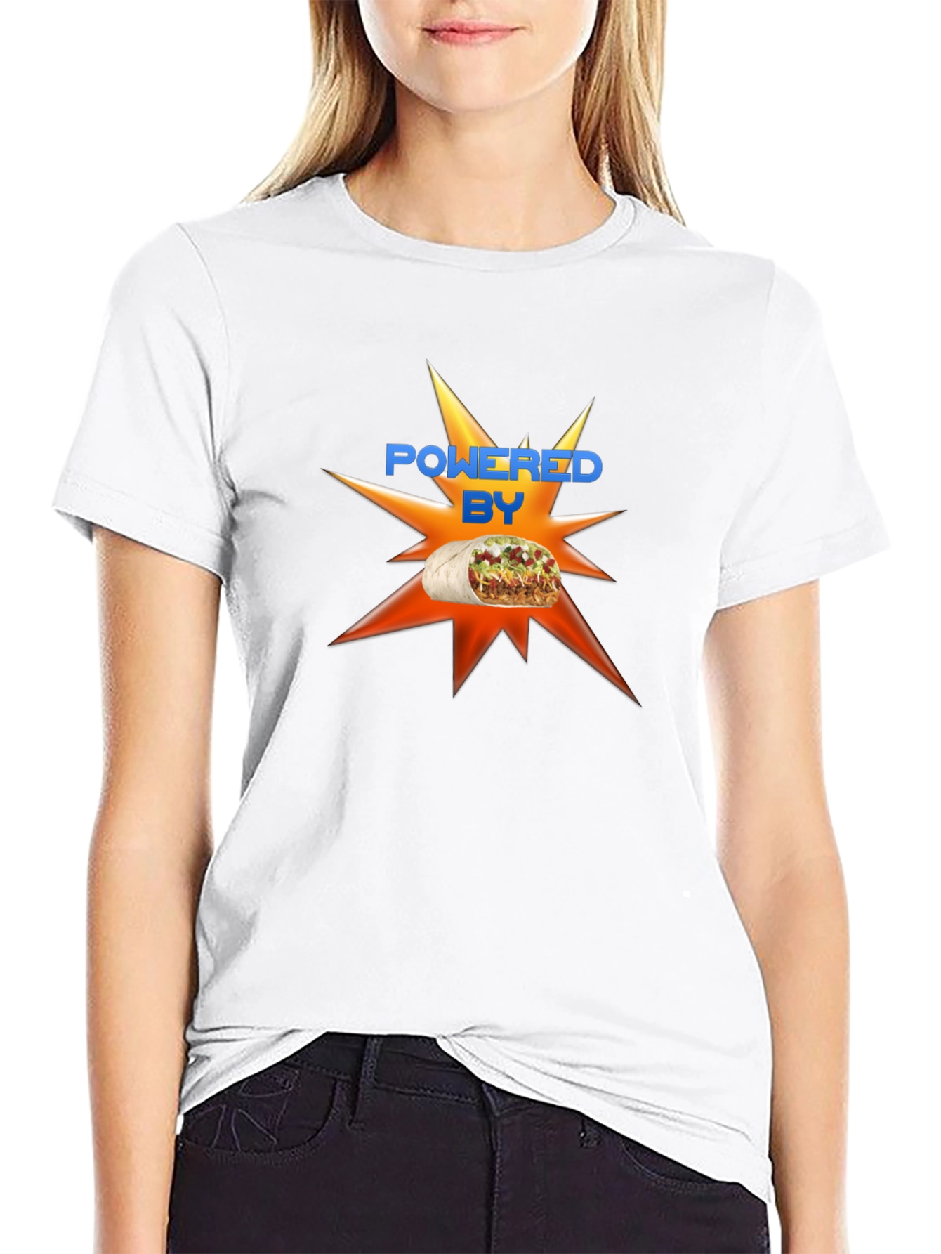 Powered by Burrito Graphic T-Shirt