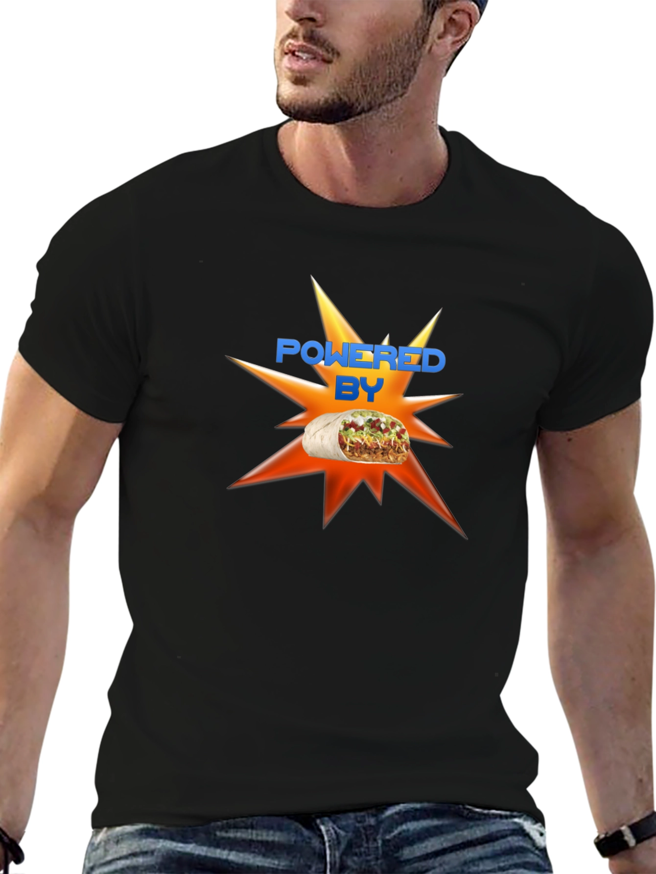 Powered by Burrito Graphic T-Shirt
