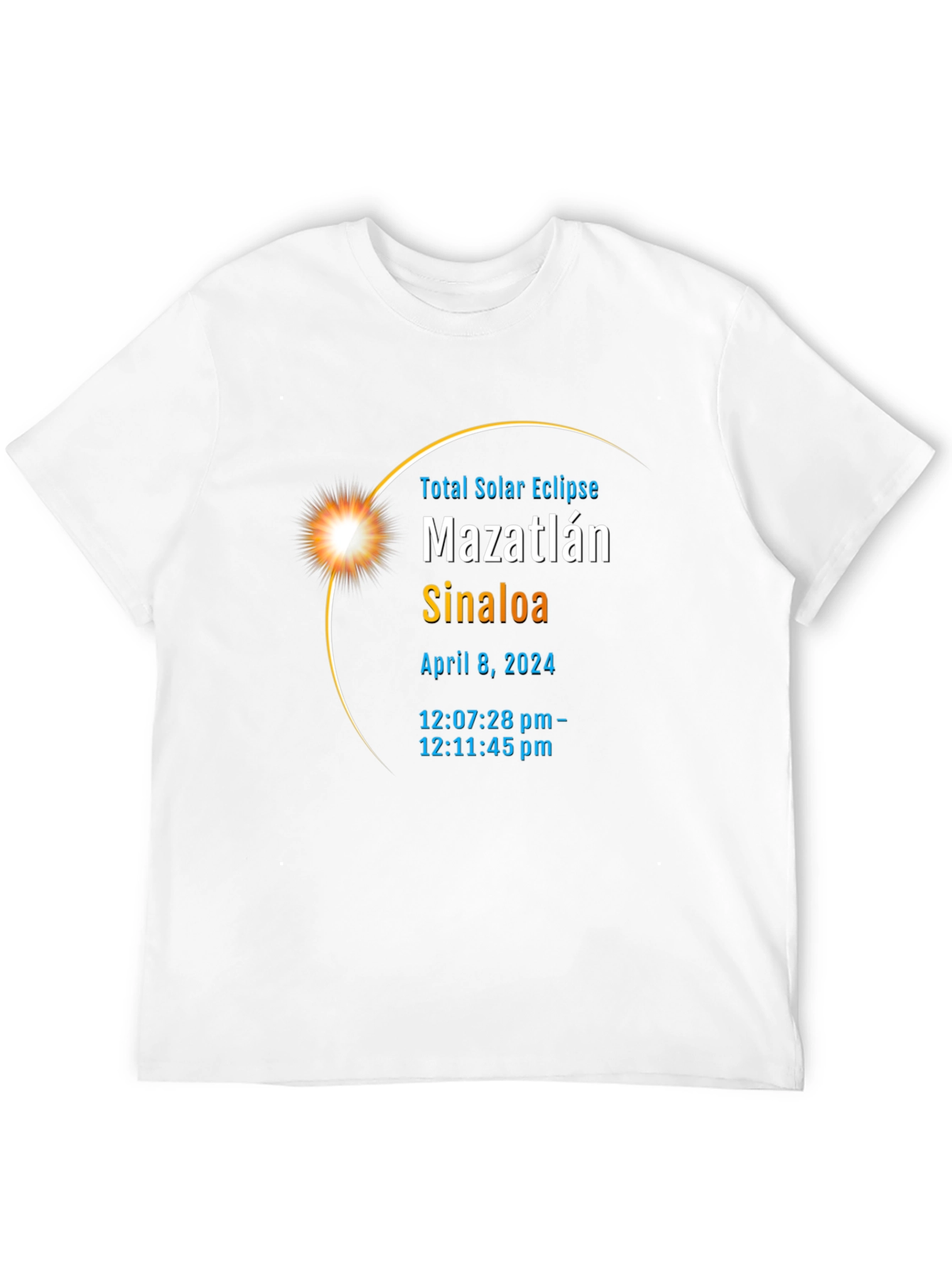 Total Solar Eclipse Mazatlan Sinaloa April 8 2024 T-Shirt