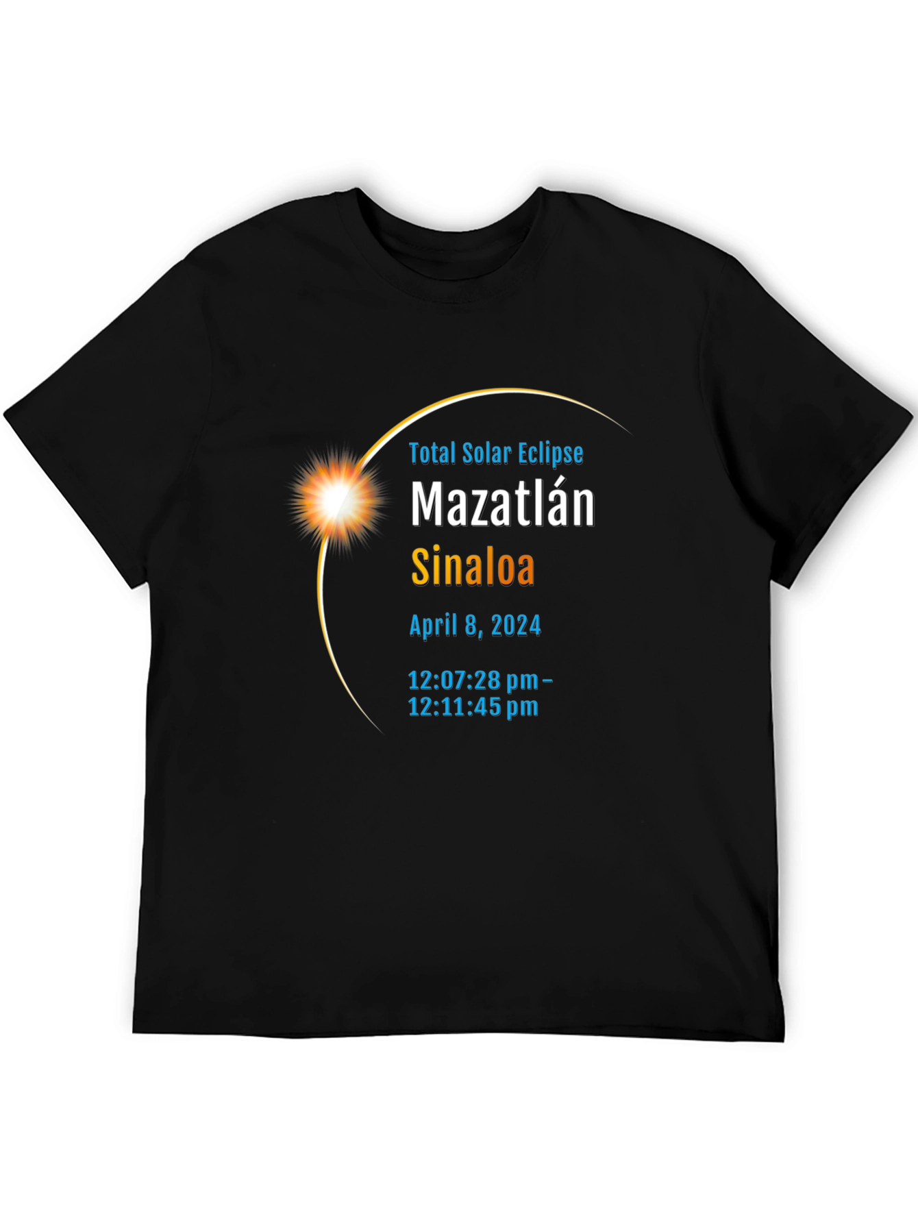 Total Solar Eclipse Mazatlan Sinaloa April 8 2024 T-Shirt