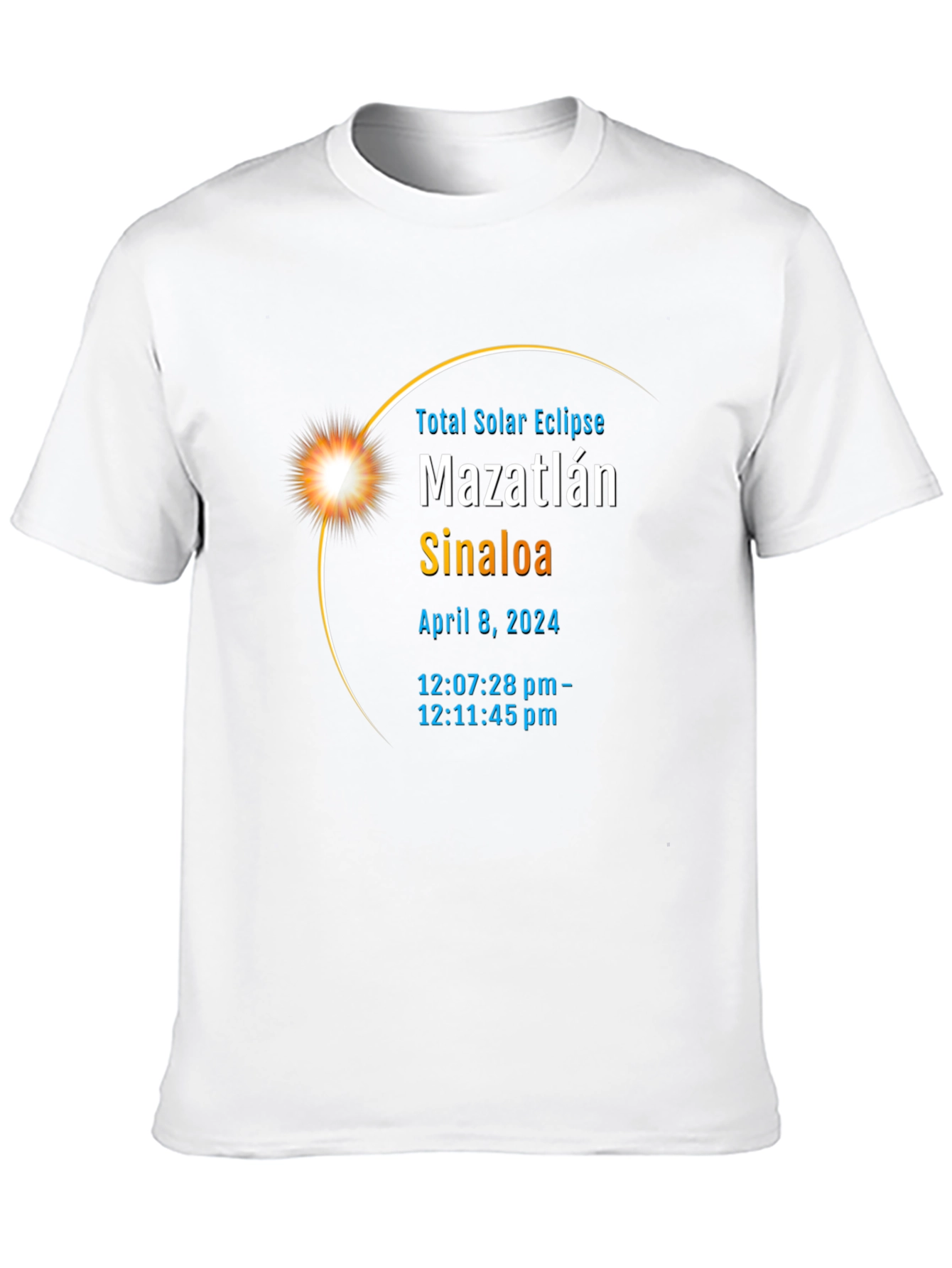 Total Solar Eclipse Mazatlan Sinaloa April 8 2024 T-Shirt