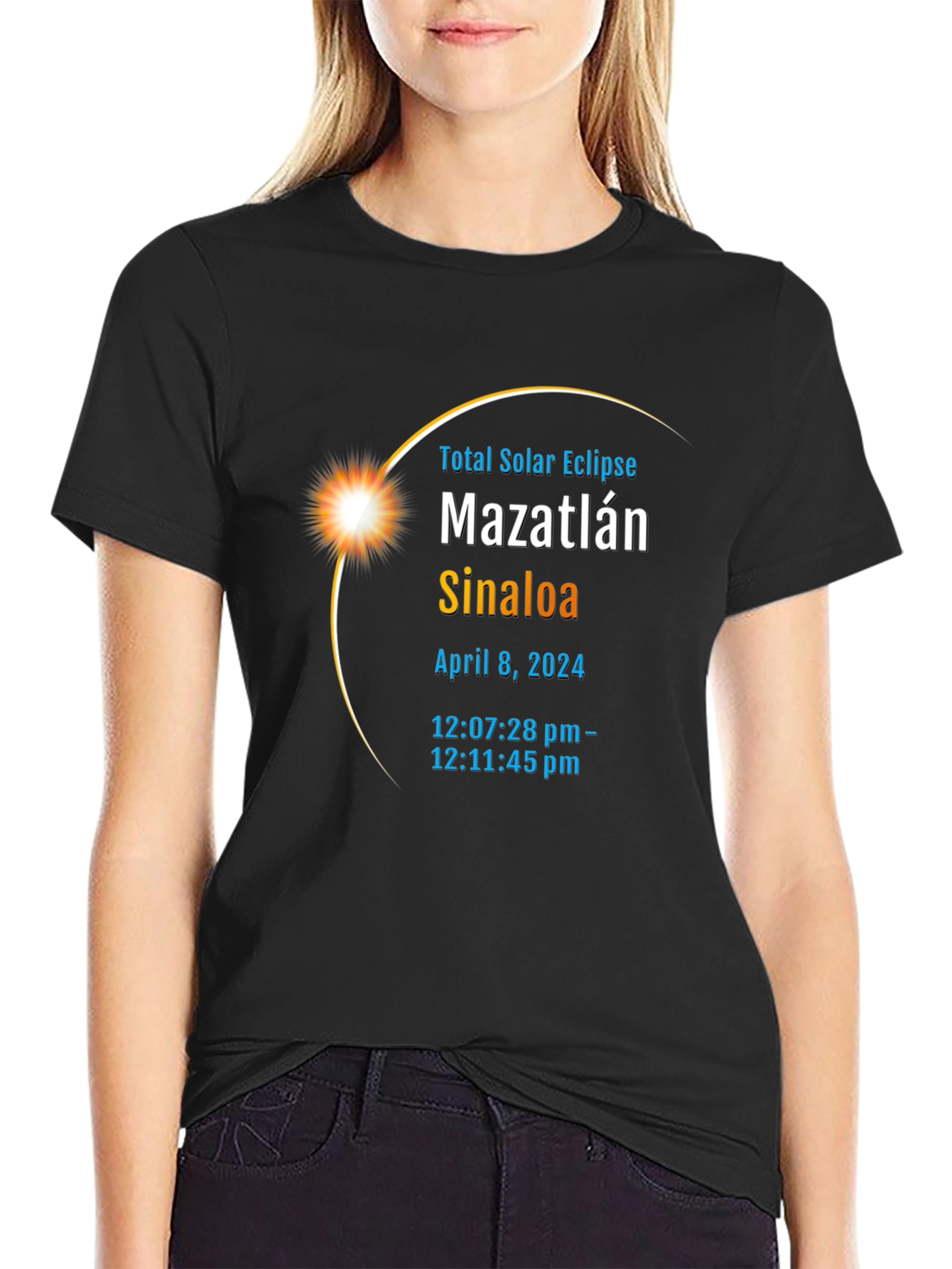 Total Solar Eclipse Mazatlan Sinaloa April 8 2024 T-Shirt