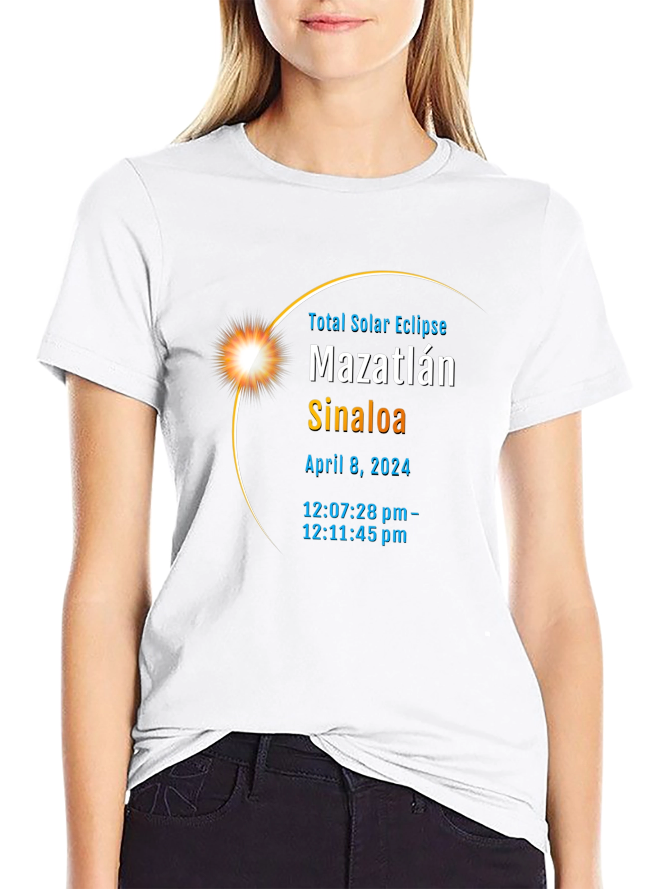 Total Solar Eclipse Mazatlan Sinaloa April 8 2024 T-Shirt