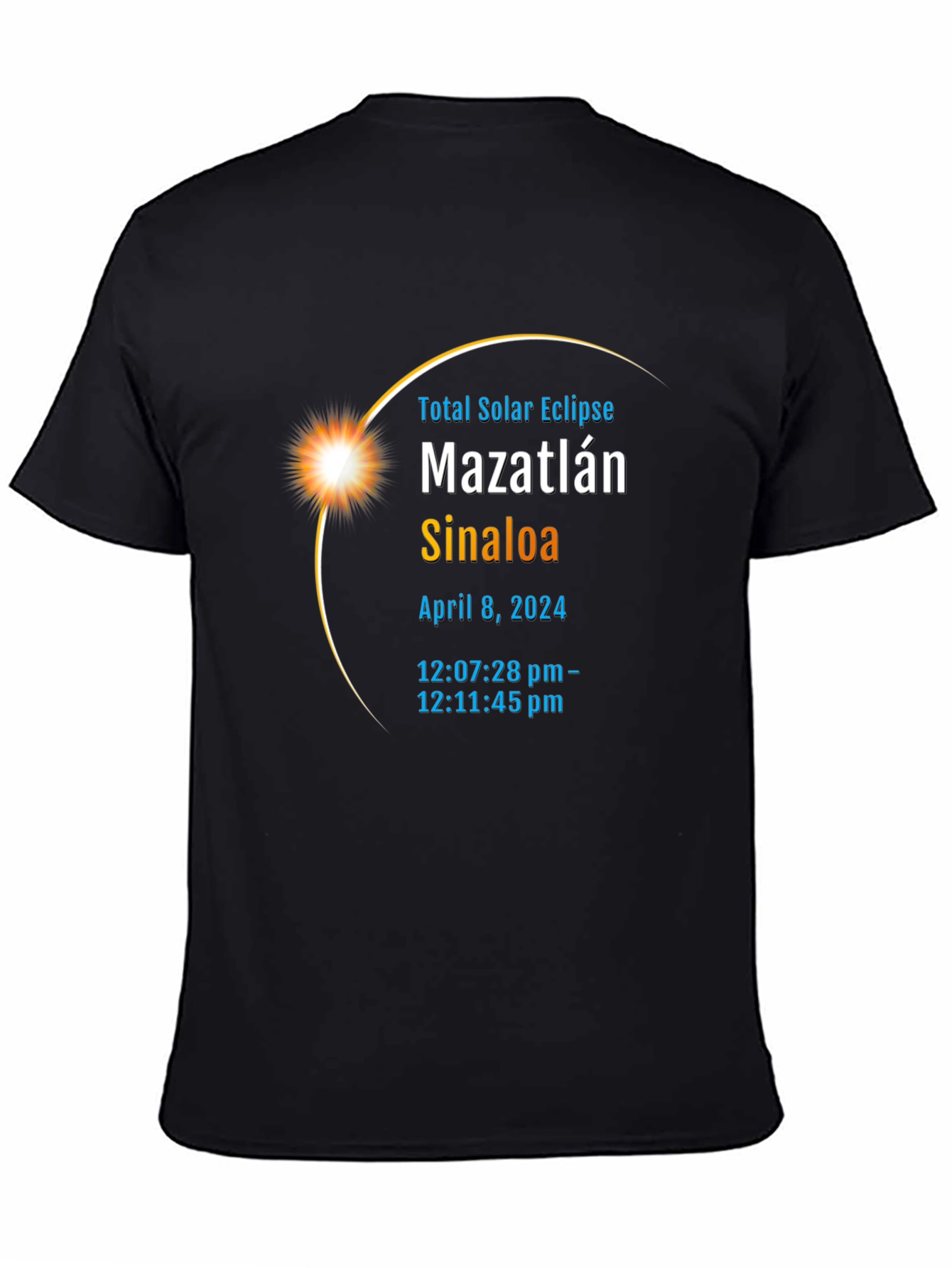 Total Solar Eclipse Mazatlan Sinaloa April 8 2024 T-Shirt