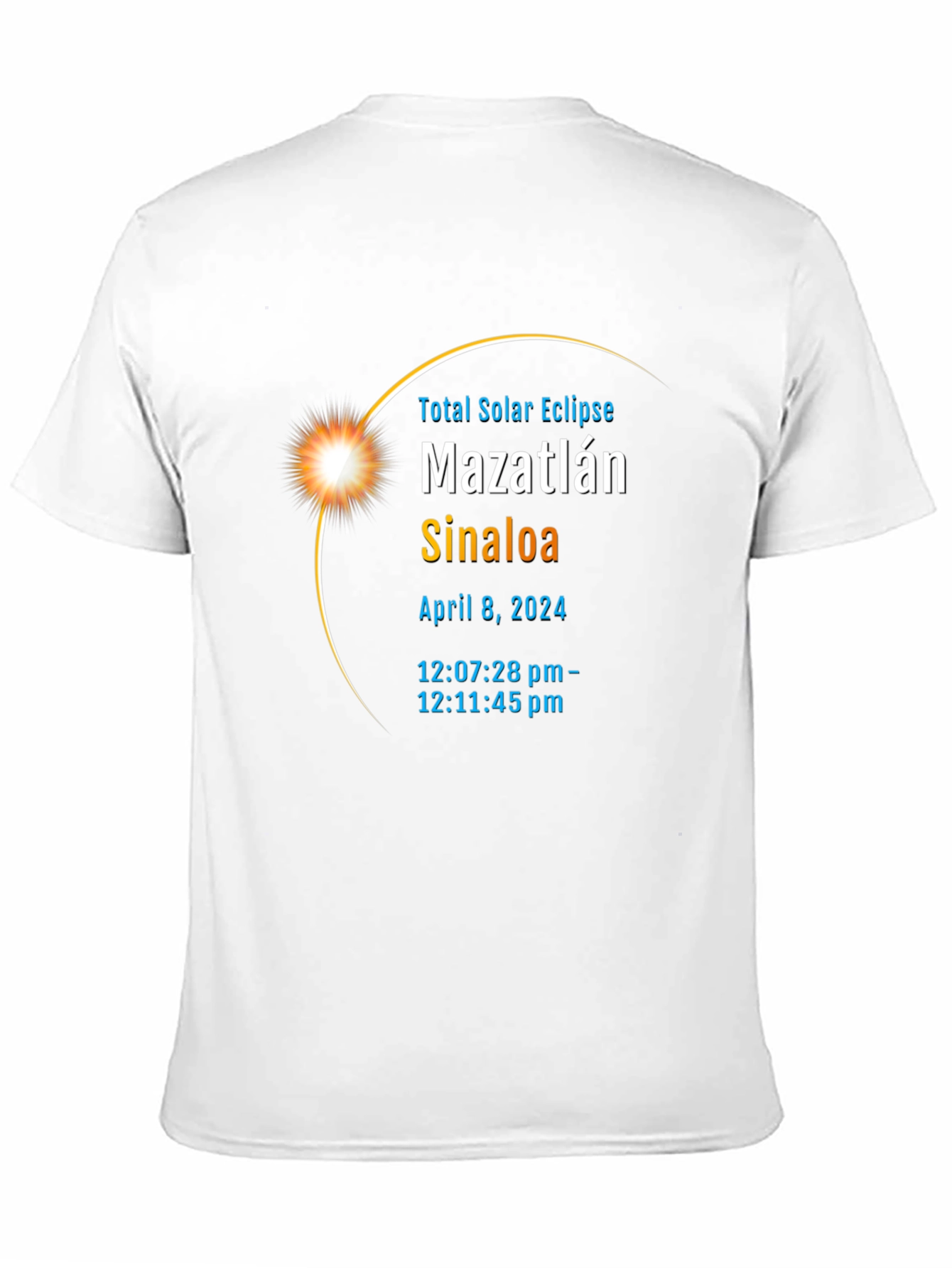 Total Solar Eclipse Mazatlan Sinaloa April 8 2024 T-Shirt