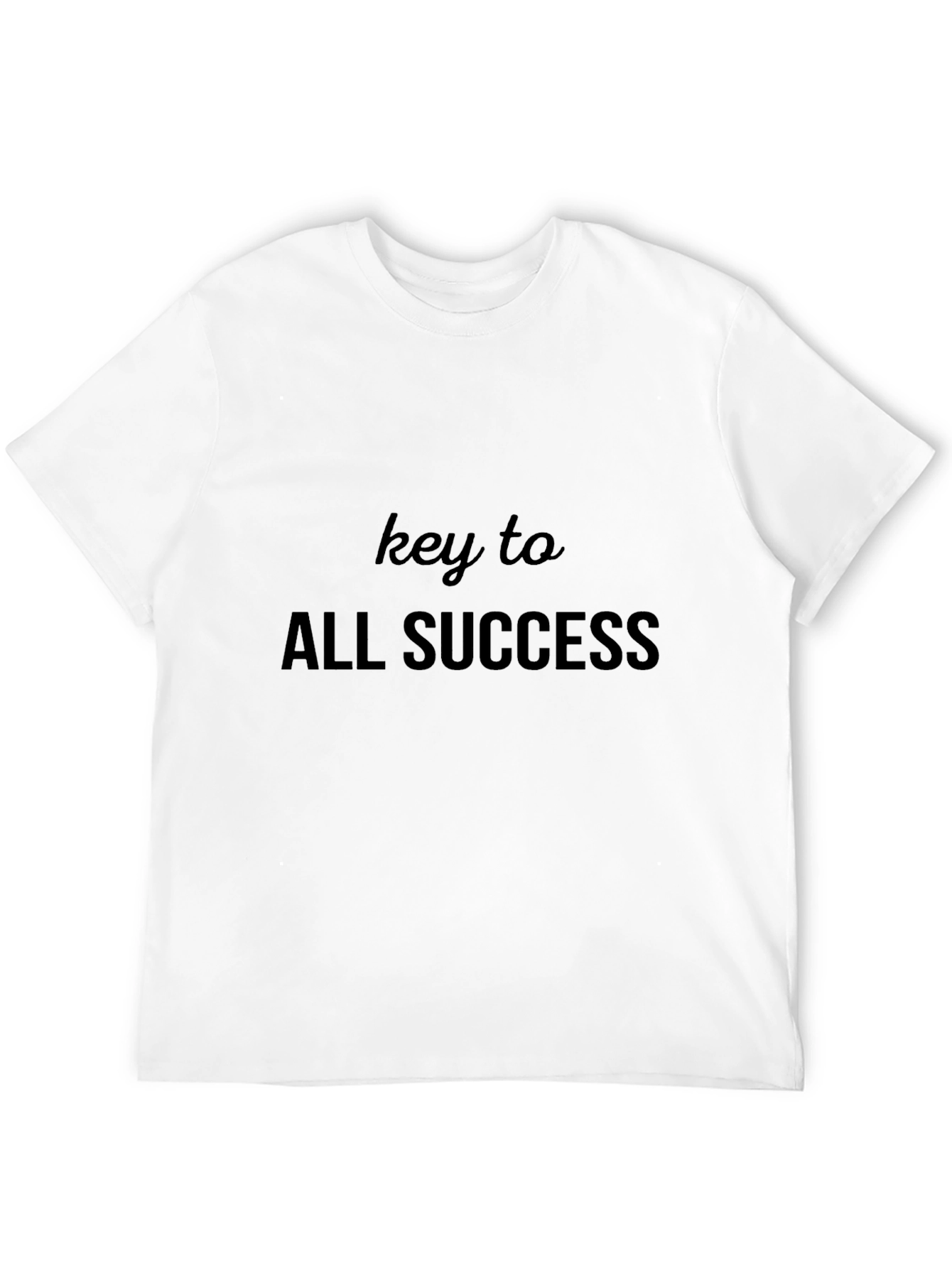 Key to All Success Black Graphic Tee
