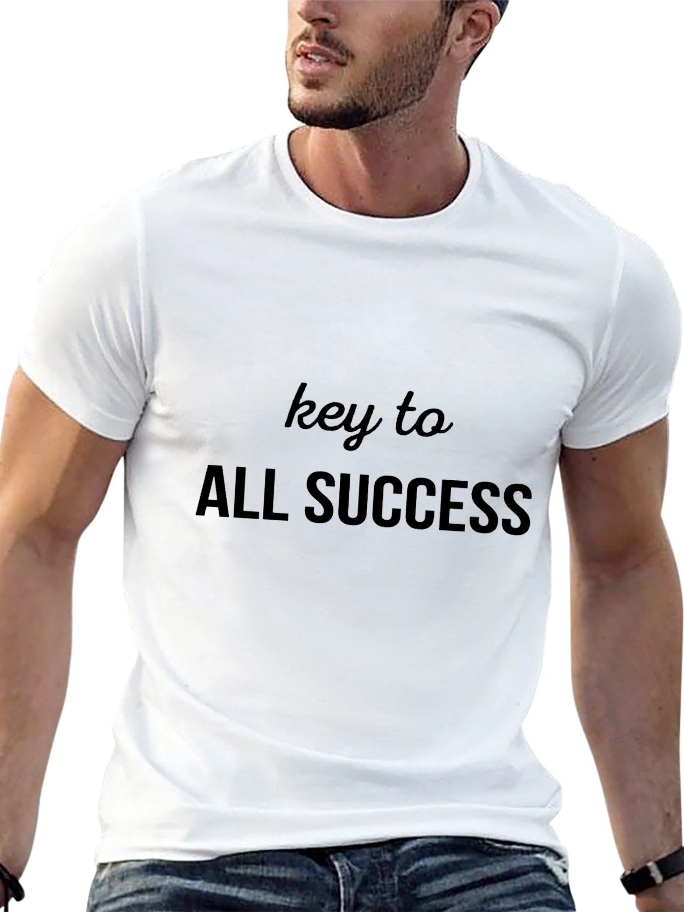Key to All Success Black Graphic Tee