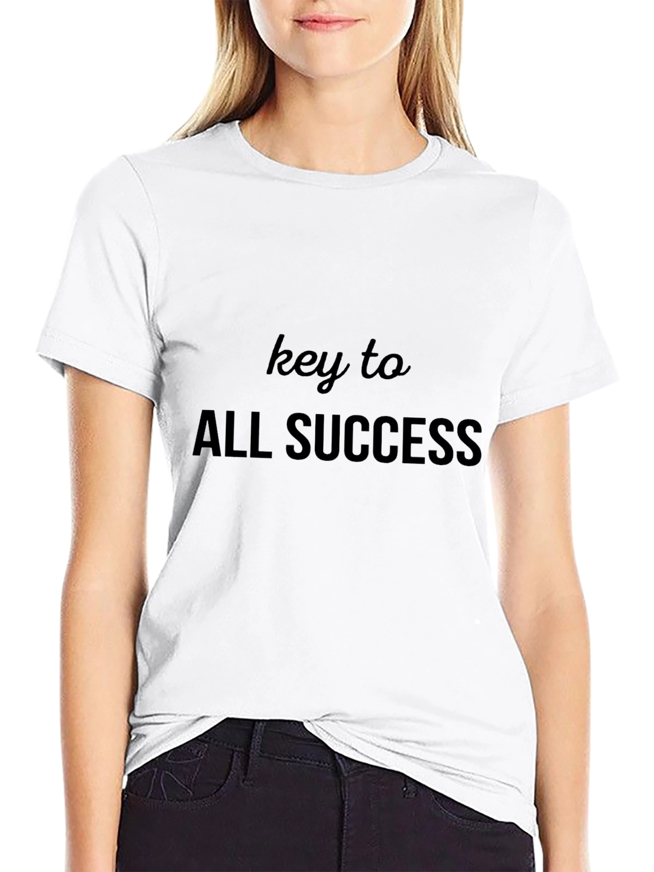Key to All Success Black Graphic Tee