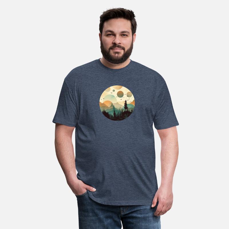 Whimsical Mystery Forest Camping Layered Foggy