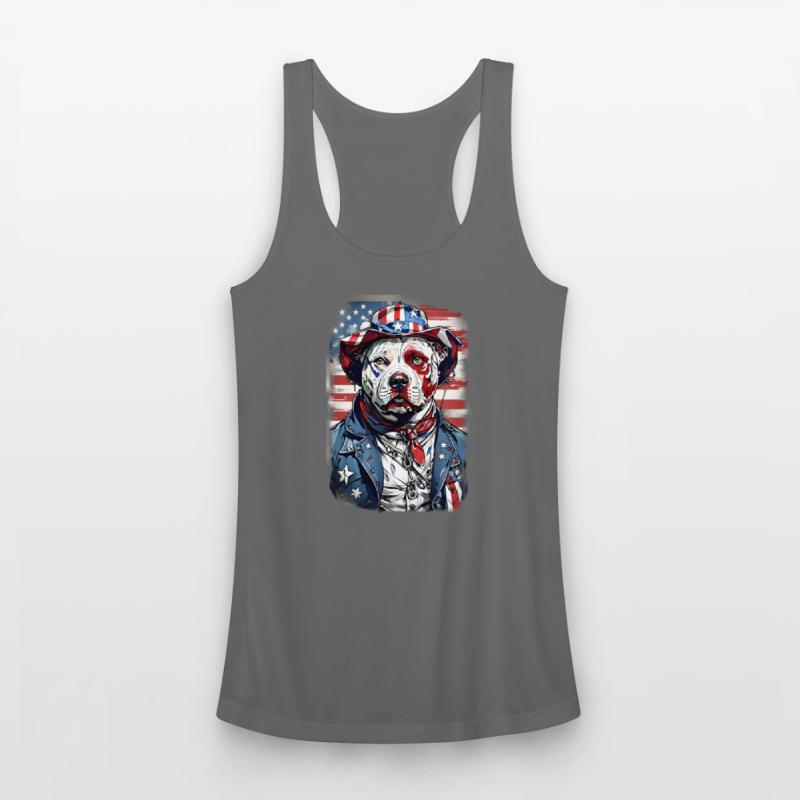 White Pitbull American Patriot