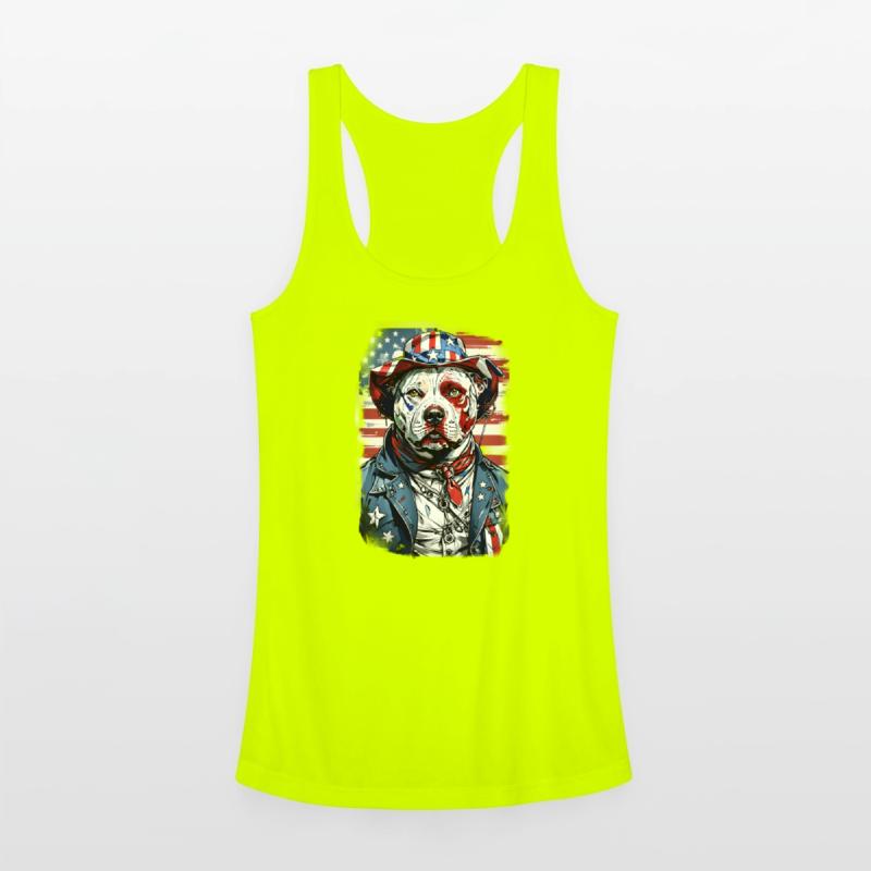 White Pitbull American Patriot