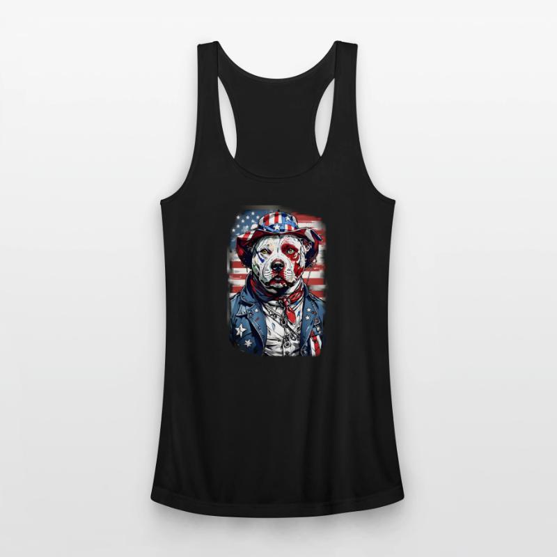 White Pitbull American Patriot