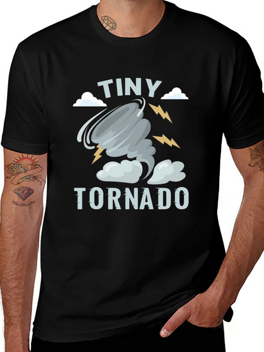 Tiny Tornado Graphic T-Shirt - Weather Humor Tee