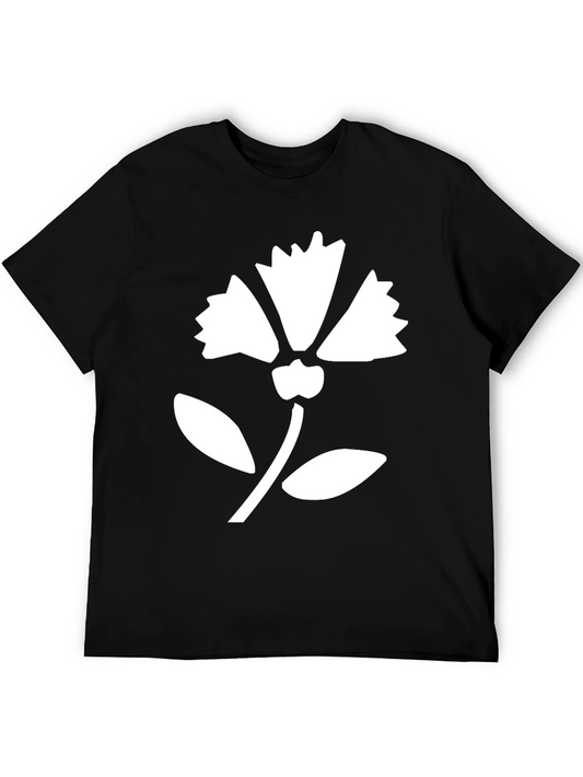Floral Graphic Black T-Shirt