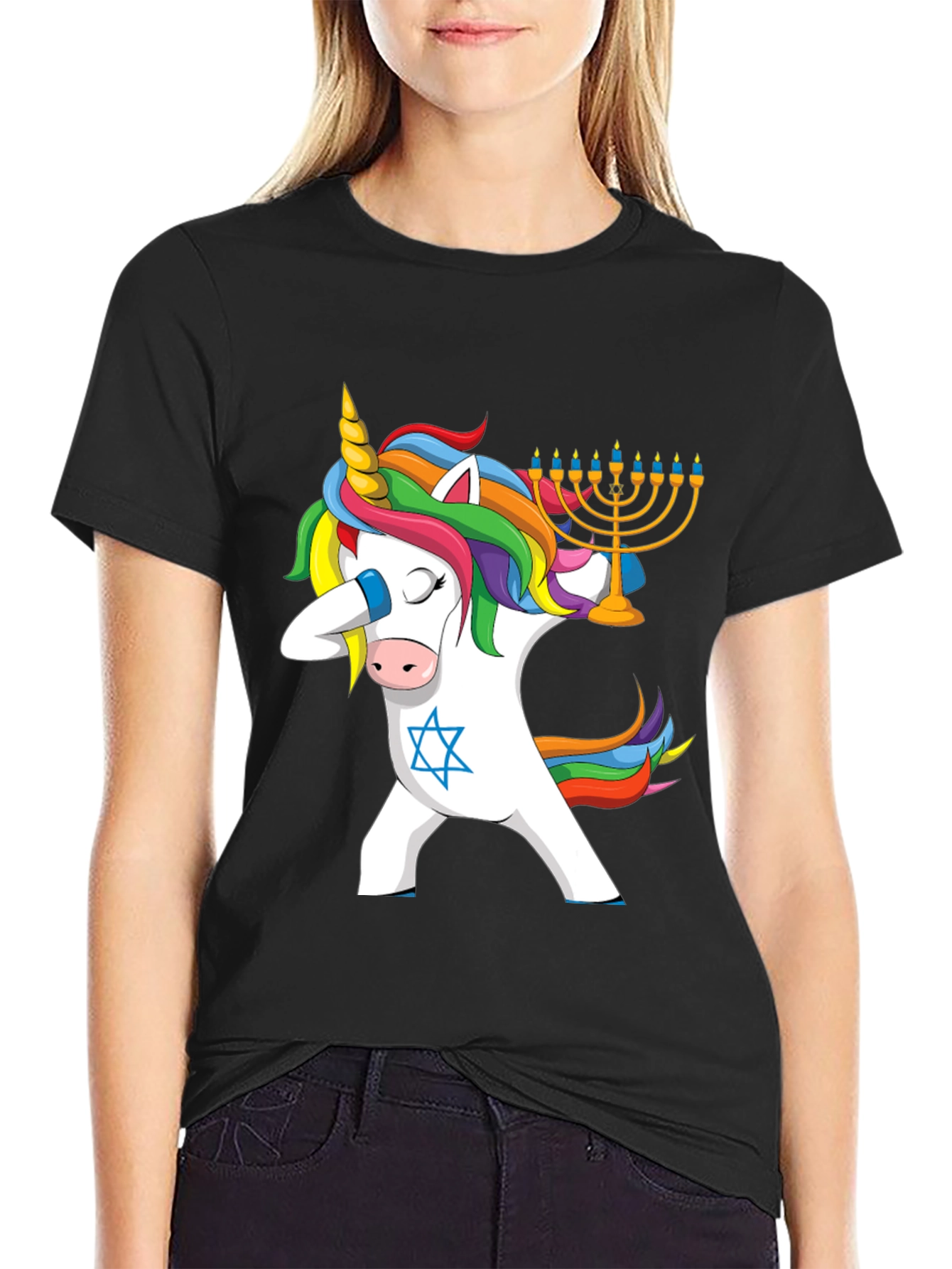 Hanukkah Unicorn Dab T-Shirt