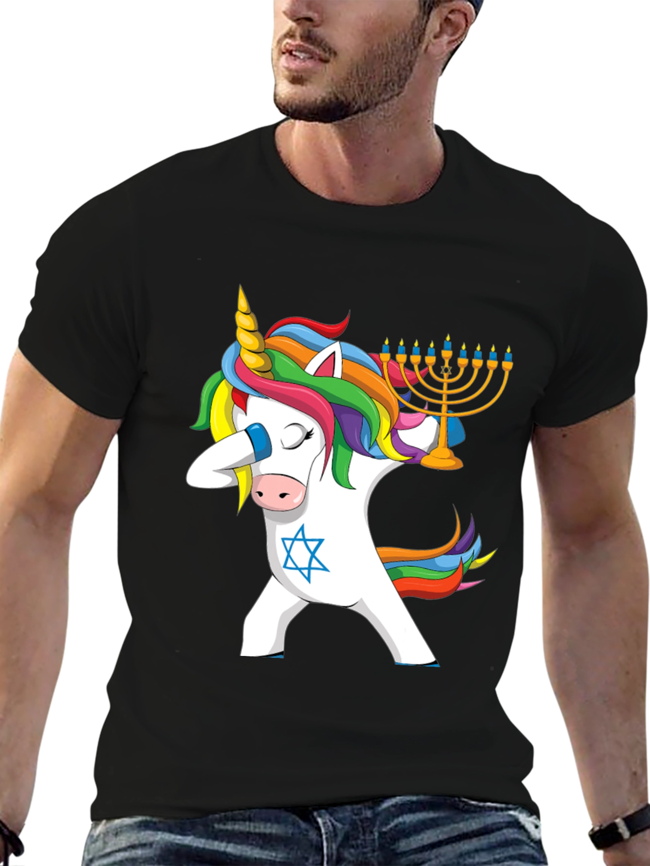Hanukkah Unicorn Dab T-Shirt