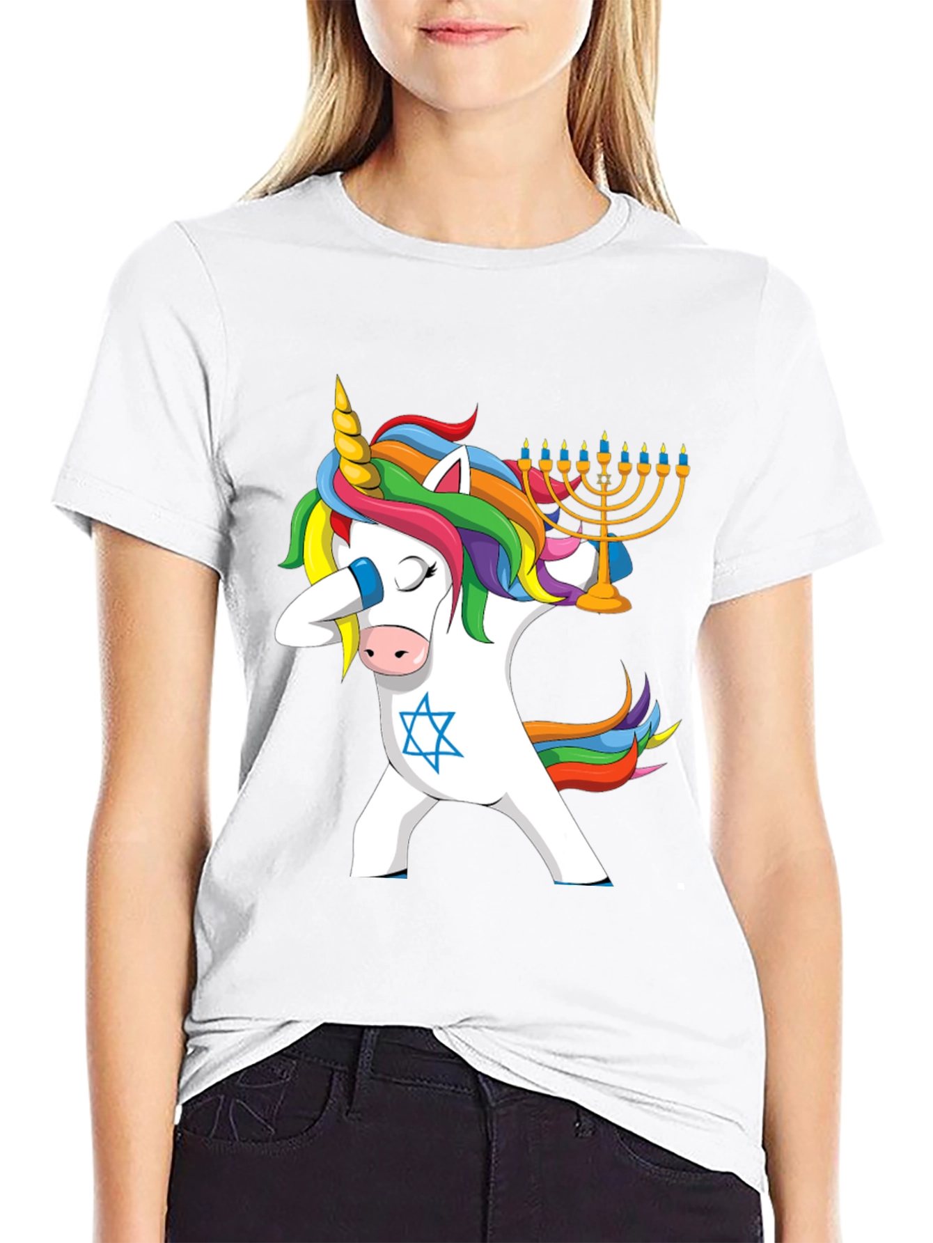 Hanukkah Unicorn Dab T-Shirt