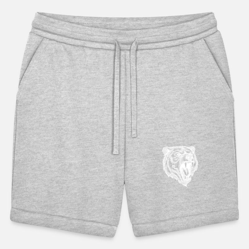 Wild Evil Bear Head With Sharp Teeth