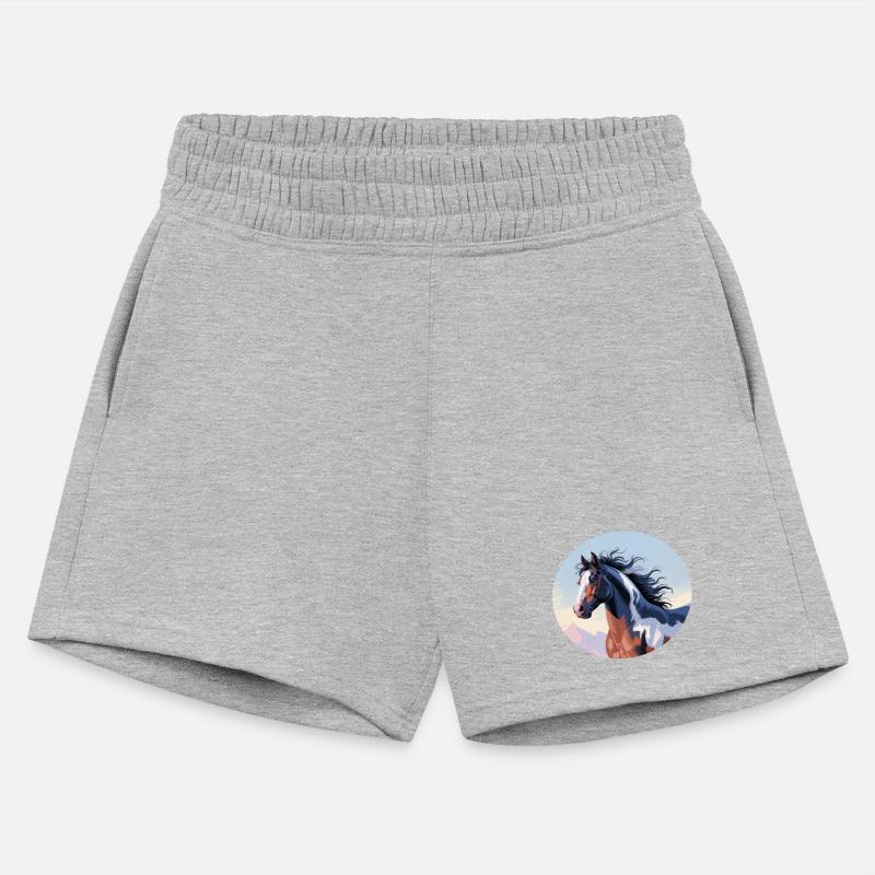 Wild Mustang in Mountain Landscape